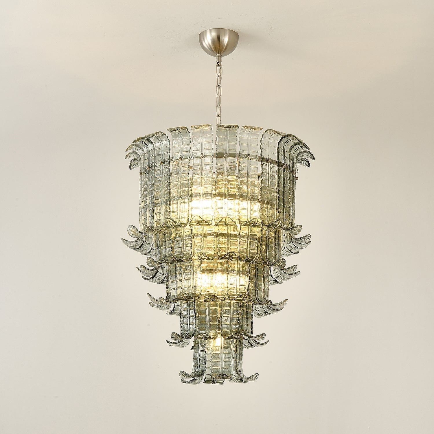 Aurora Chandelier Cascade Murano Glass Tiered Vintage - Neutralighting