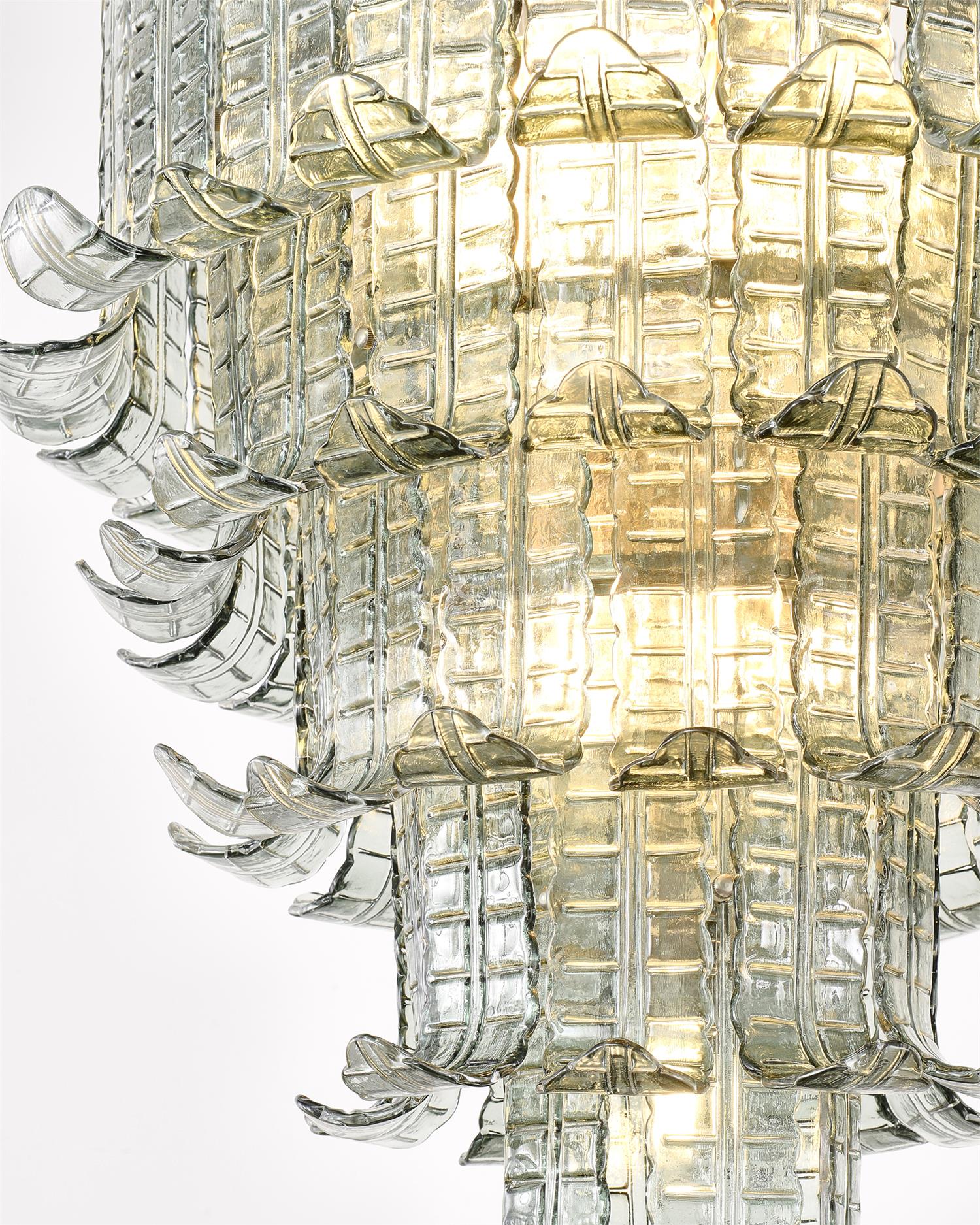 Aurora Chandelier Cascade Murano Glass Tiered Vintage - Neutralighting