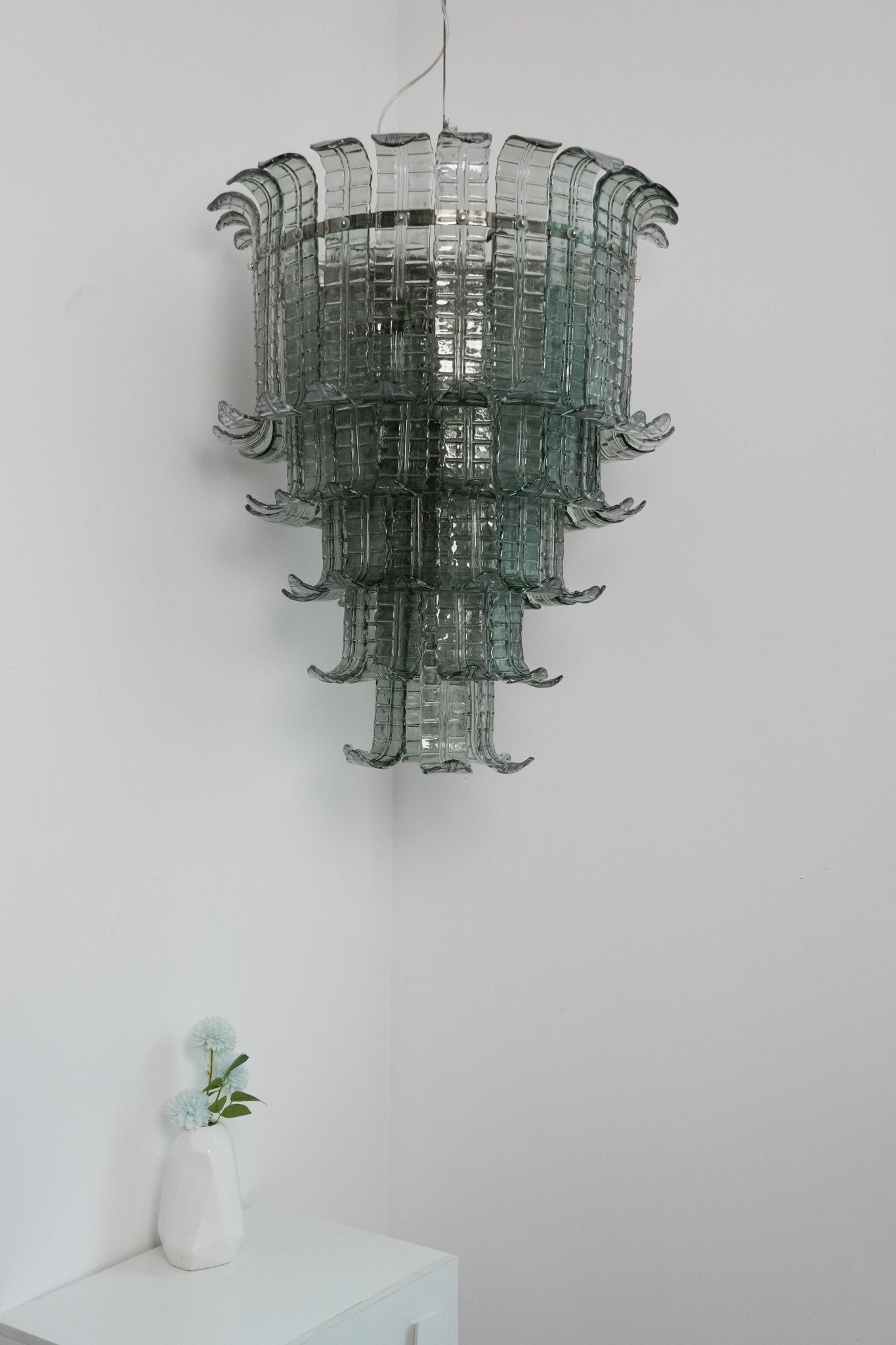 Aurora Chandelier Cascade Murano Glass Tiered Vintage - Neutralighting