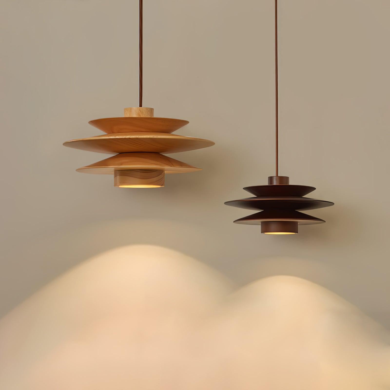 Eldora Holz Retro Pendelleuchte-Letslighting