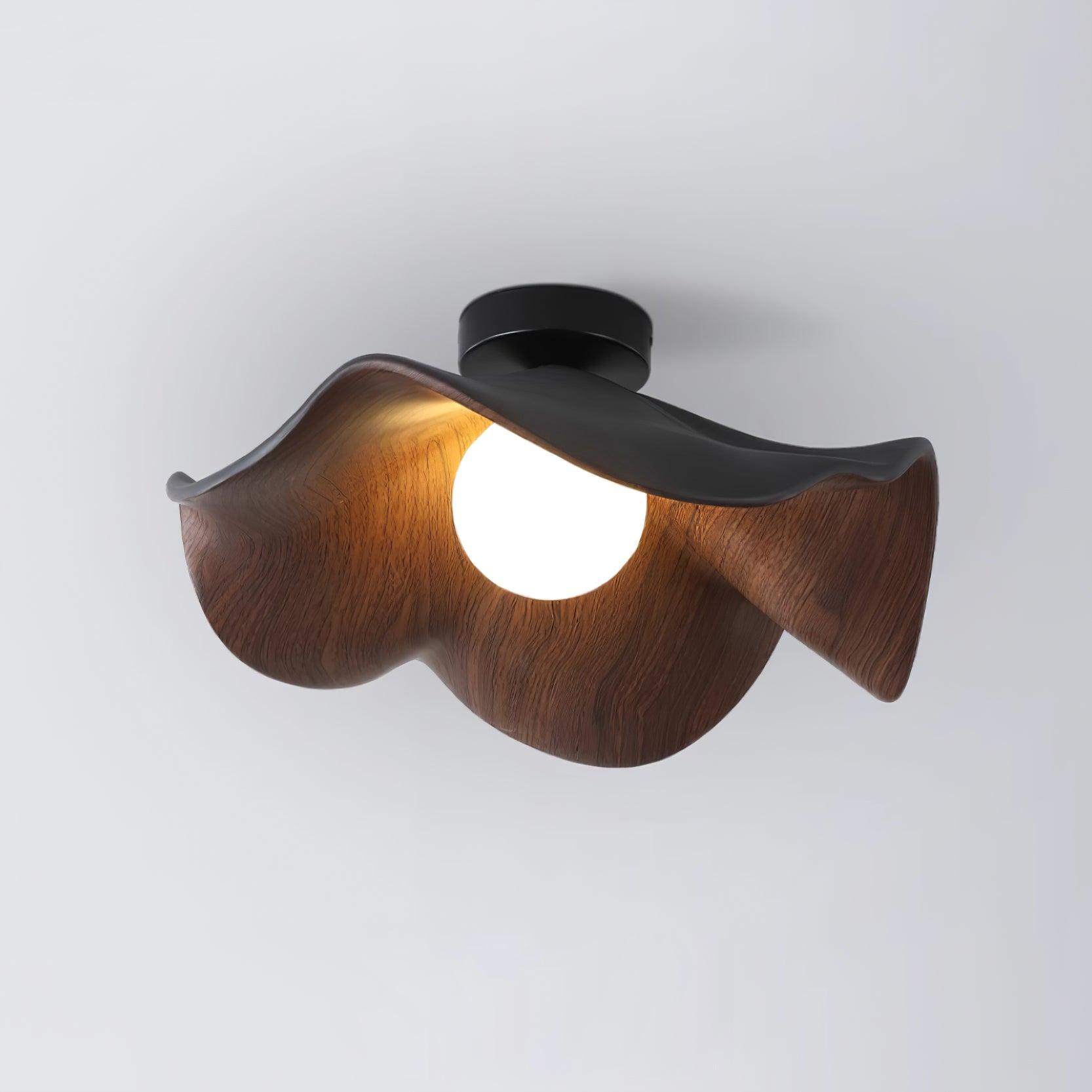 Lanoe Deckenleuchte Holz Schwarz & Weiß