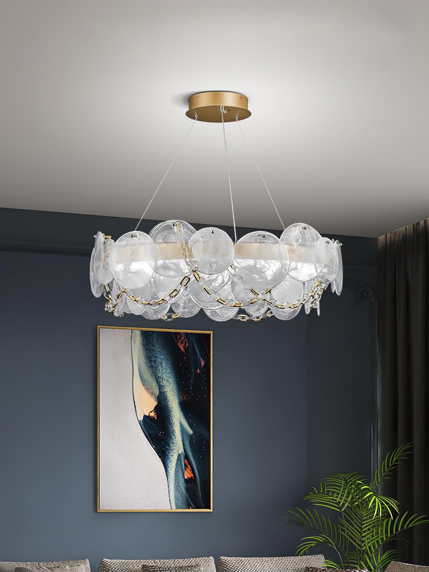 Ruby Luxus-Glas-Kronleuchter-Letslighting