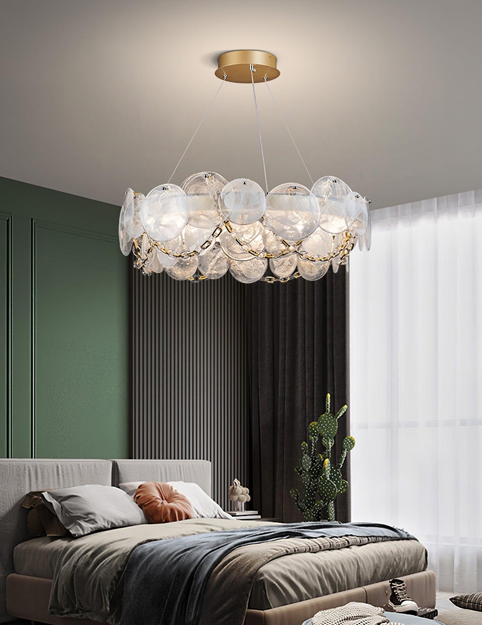 Ruby Luxus-Glas-Kronleuchter-Letslighting