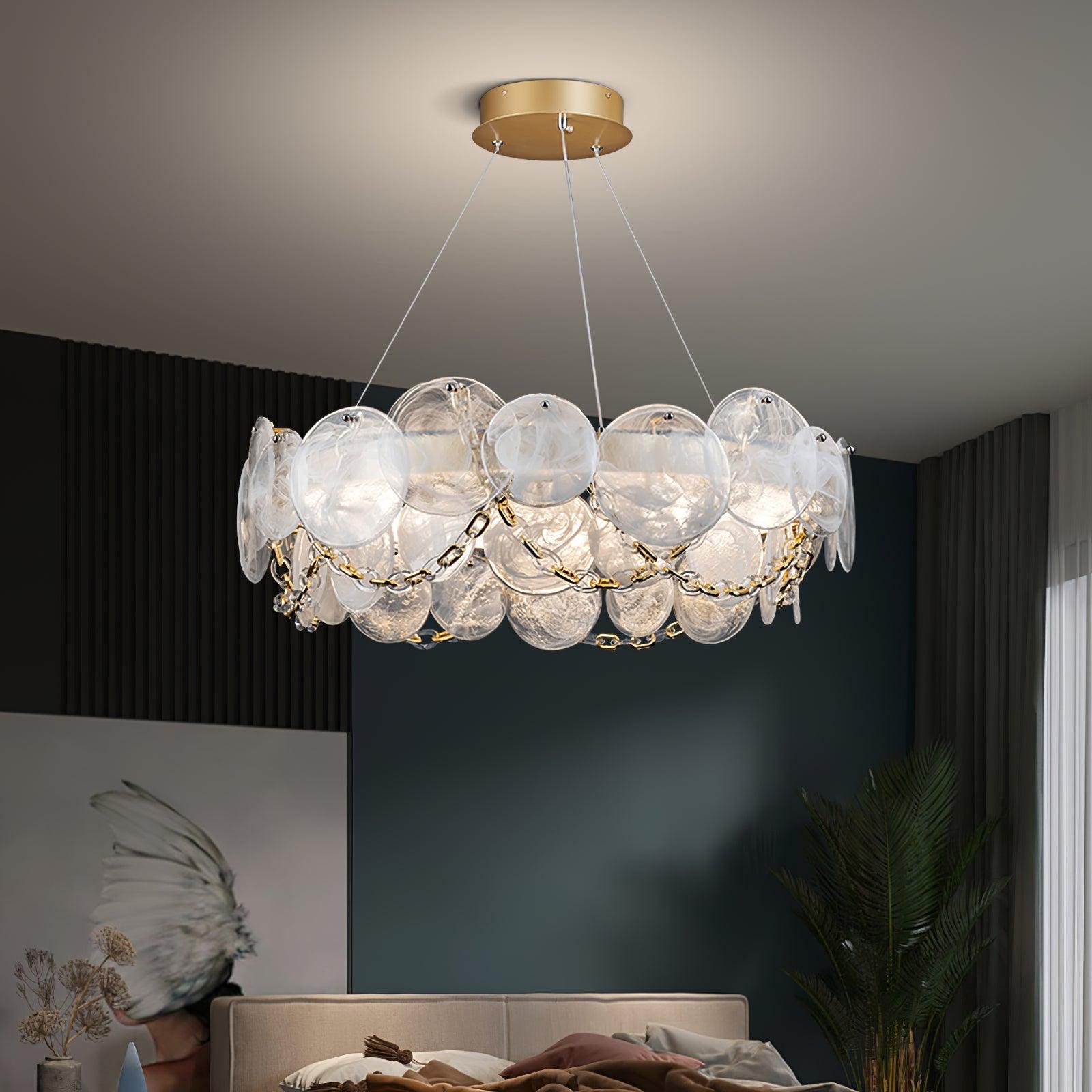 Ruby Luxus-Glas-Kronleuchter-Letslighting