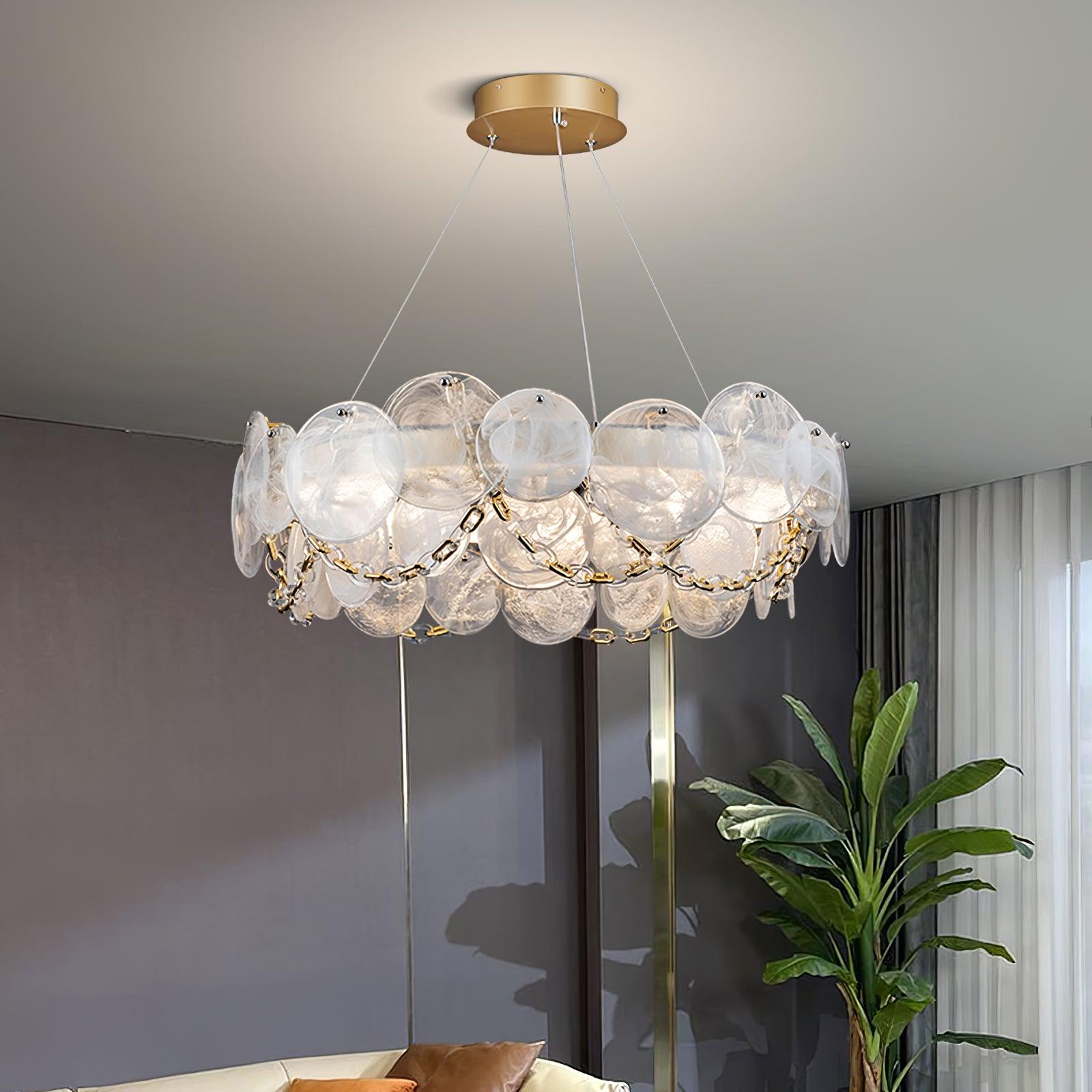 Ruby Luxus-Glas-Kronleuchter-Letslighting