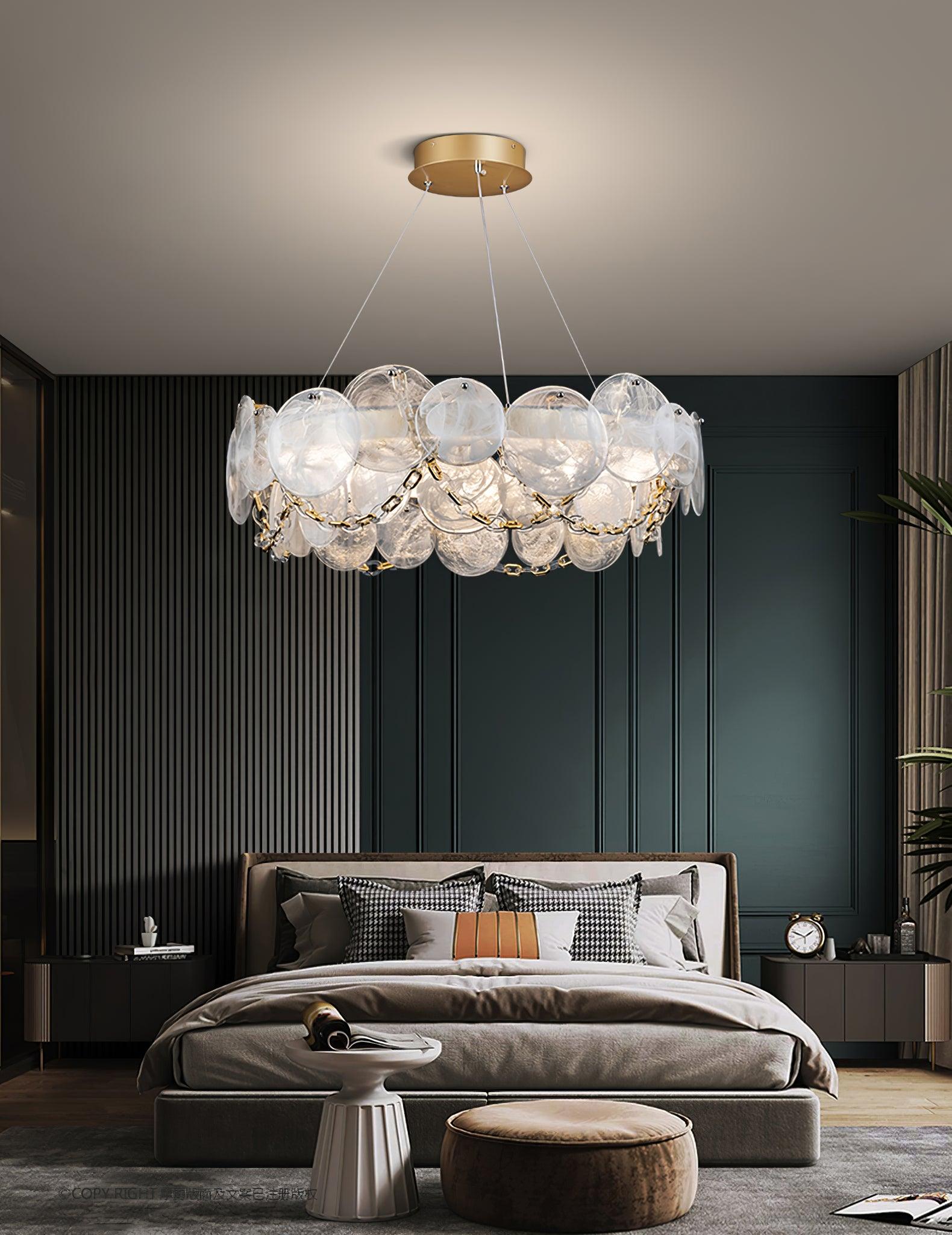 Ruby Luxus-Glas-Kronleuchter-Letslighting