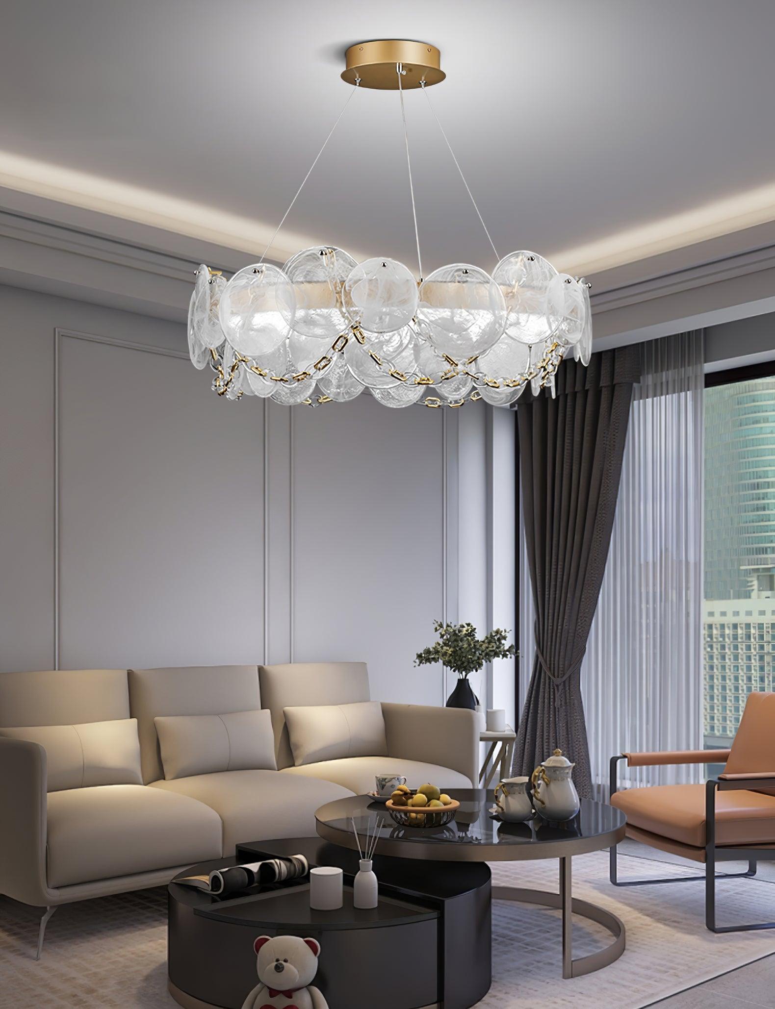 Ruby Luxus-Glas-Kronleuchter-Letslighting