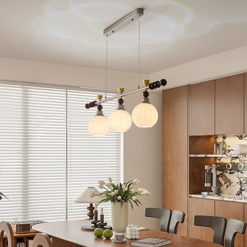 Otheia Eleganz Vintage Linear Holz Pendelleuchte-Letslighting