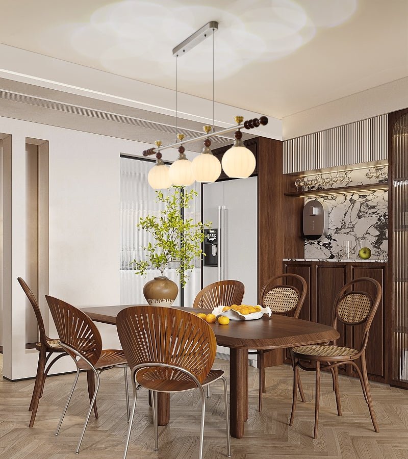 Otheia Eleganz Vintage Linear Holz Pendelleuchte-Letslighting