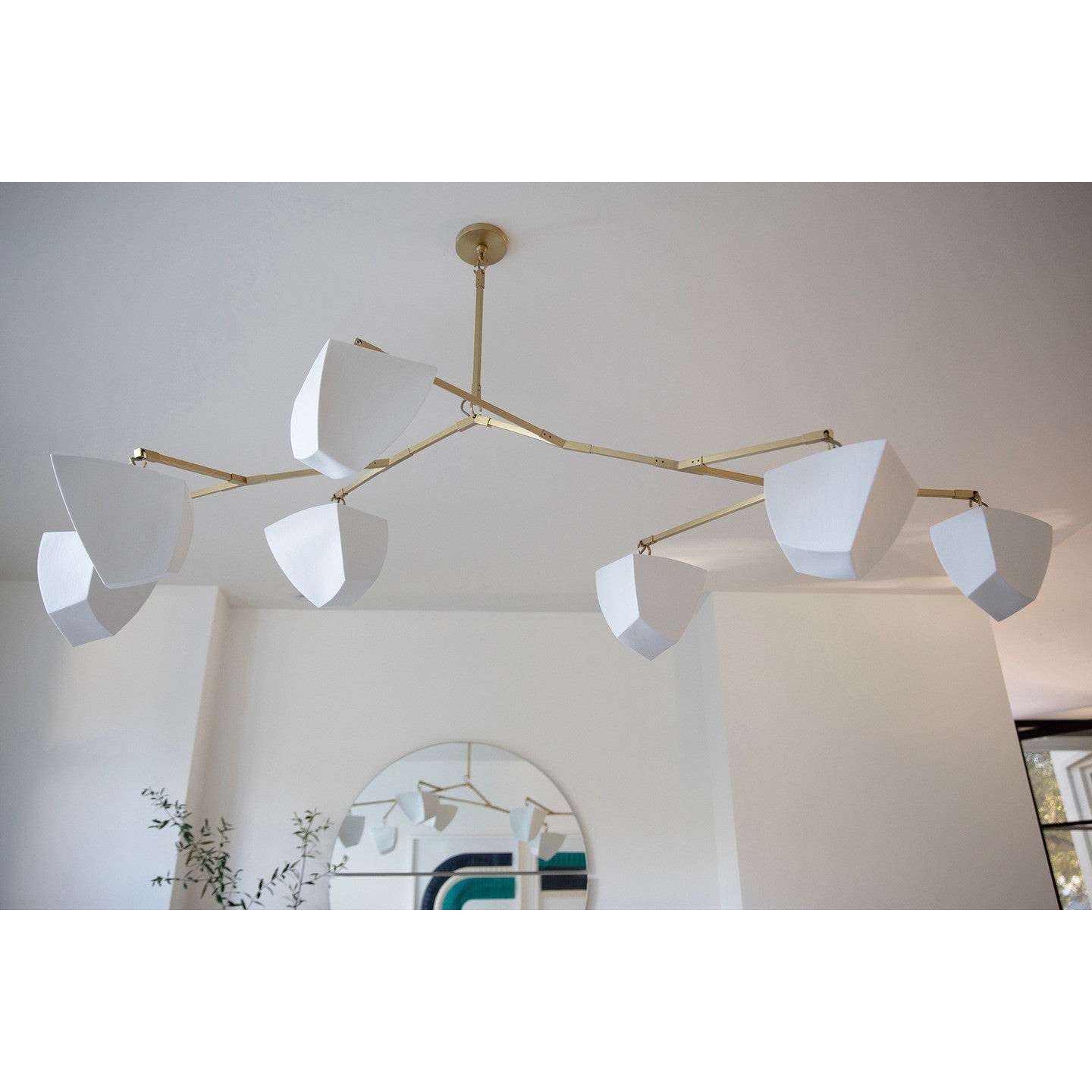 Iris Moderner Kronleuchter aus Messingkeramik-Letslighting