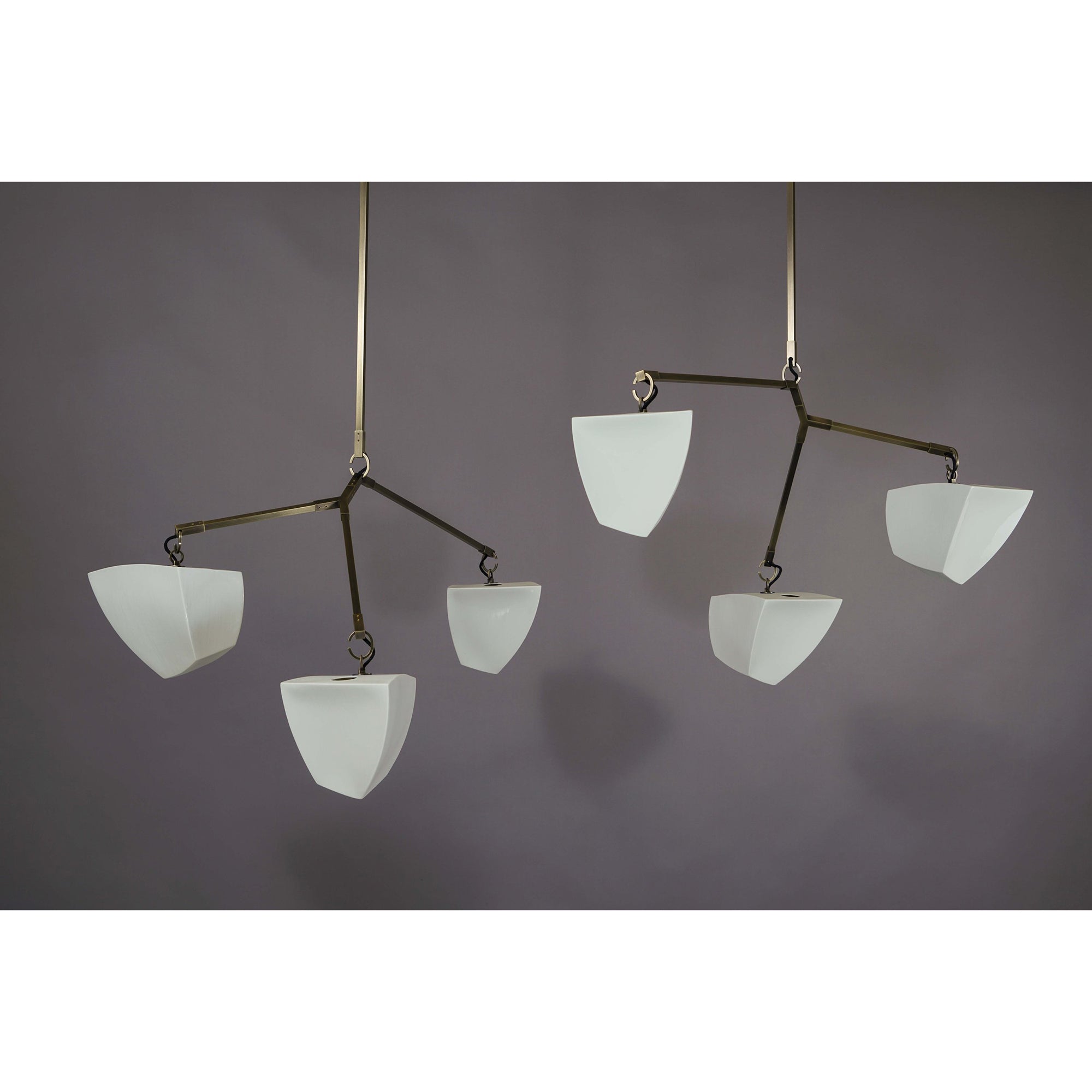 Iris Moderner Kronleuchter aus Messingkeramik-Letslighting