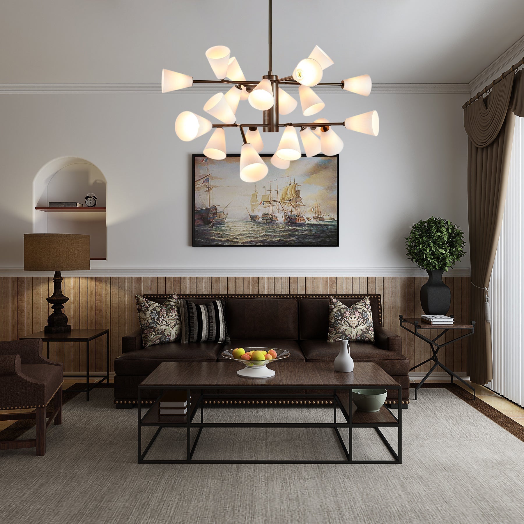 Lily Luxus-Glas-Kronleuchter-Letslighting