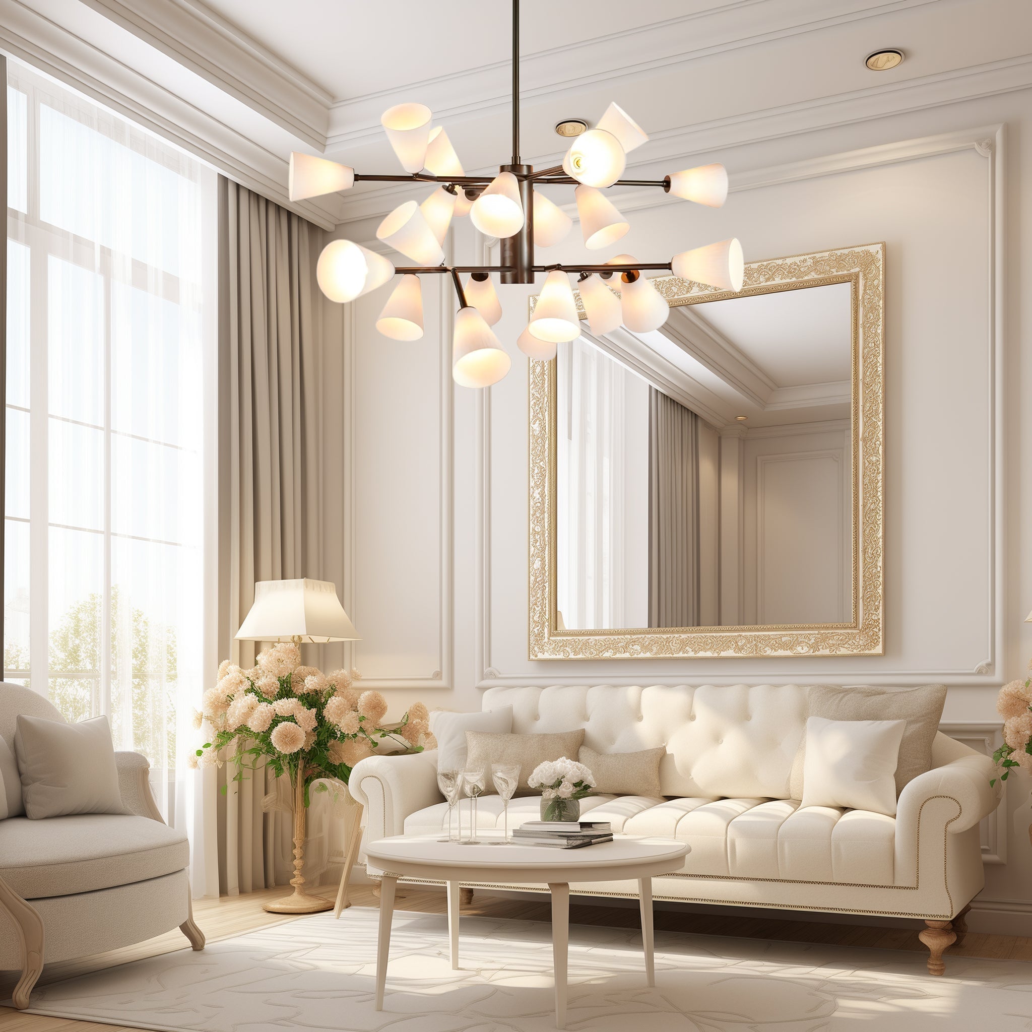 Lily Luxus-Glas-Kronleuchter-Letslighting