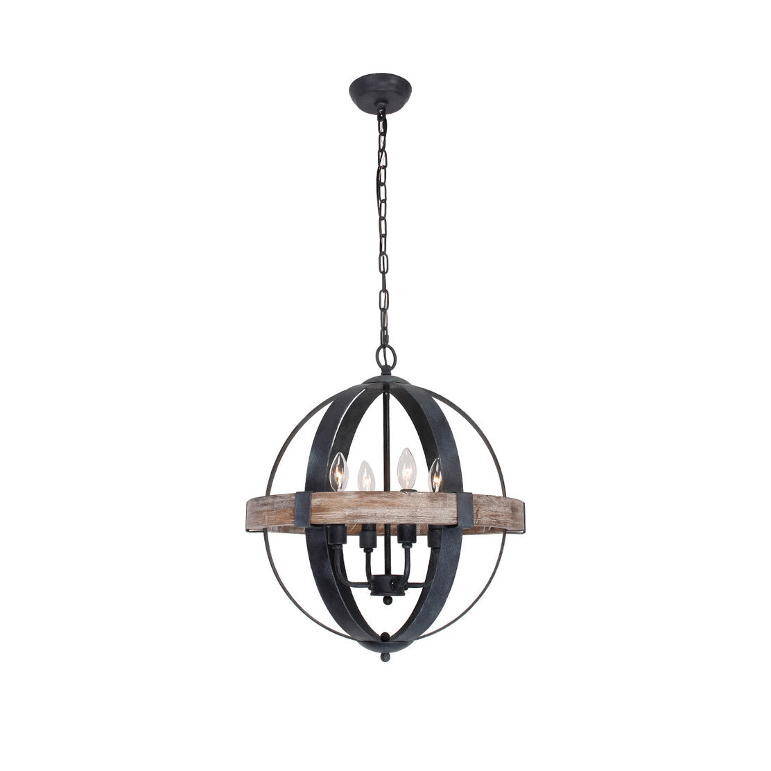Luxe Vintage Industrial Holz Pendelleuchte-Letslighting