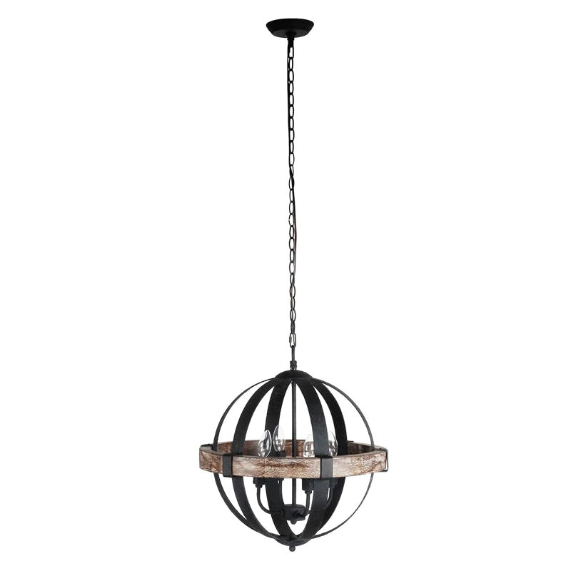 Luxe Vintage Industrial Holz Pendelleuchte-Letslighting