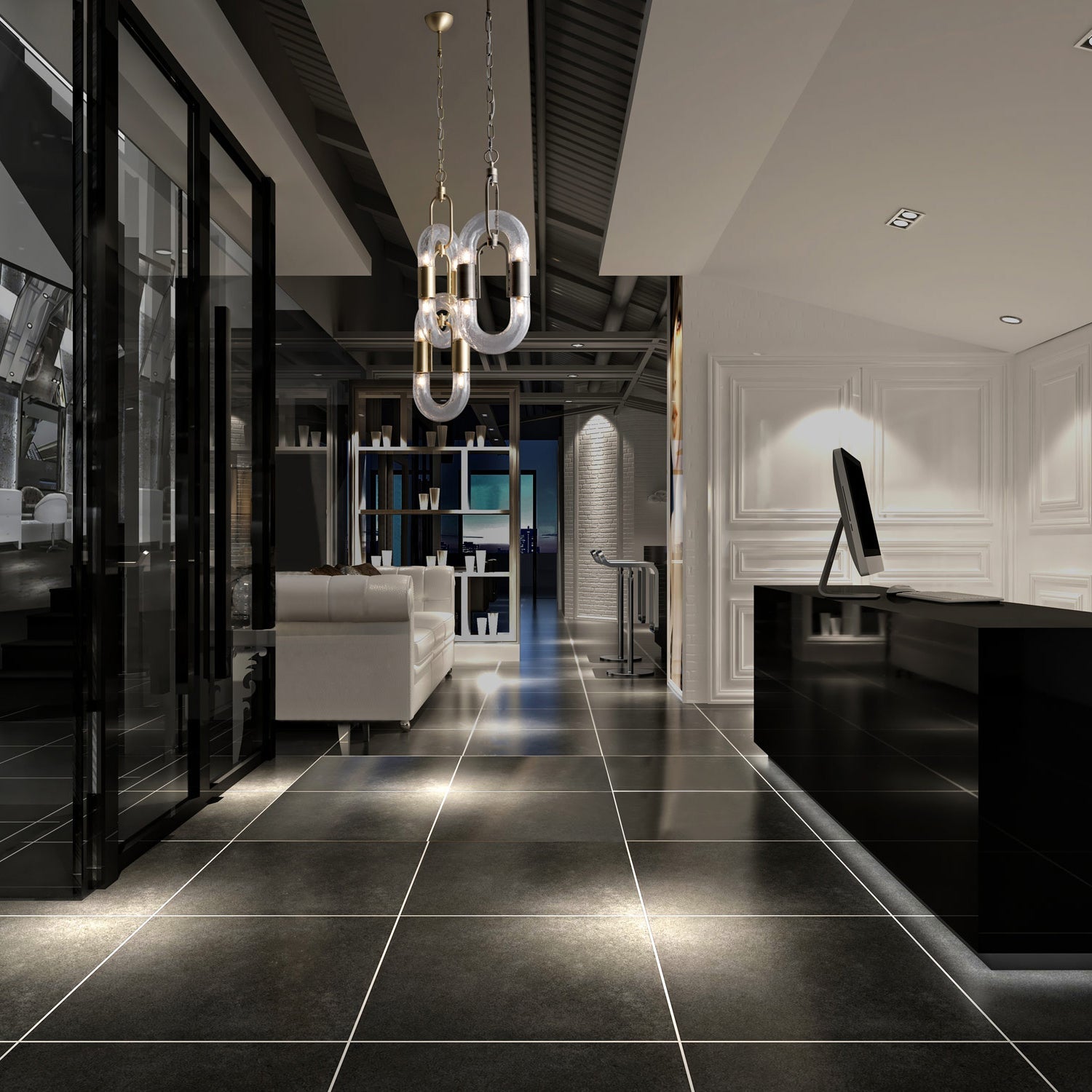 Flamara Moderne Pendelleuchte Edelstahl Kettendesign-Letslighting