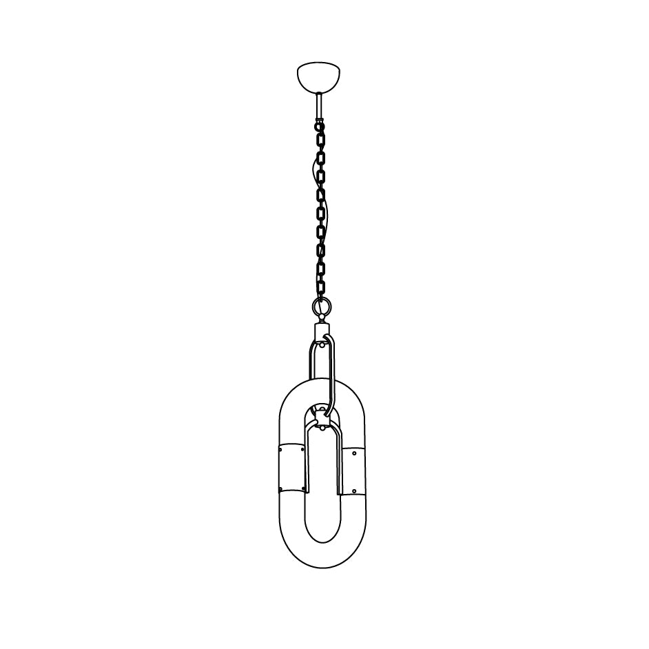 Flamara Moderne Pendelleuchte Edelstahl Kettendesign-Letslighting
