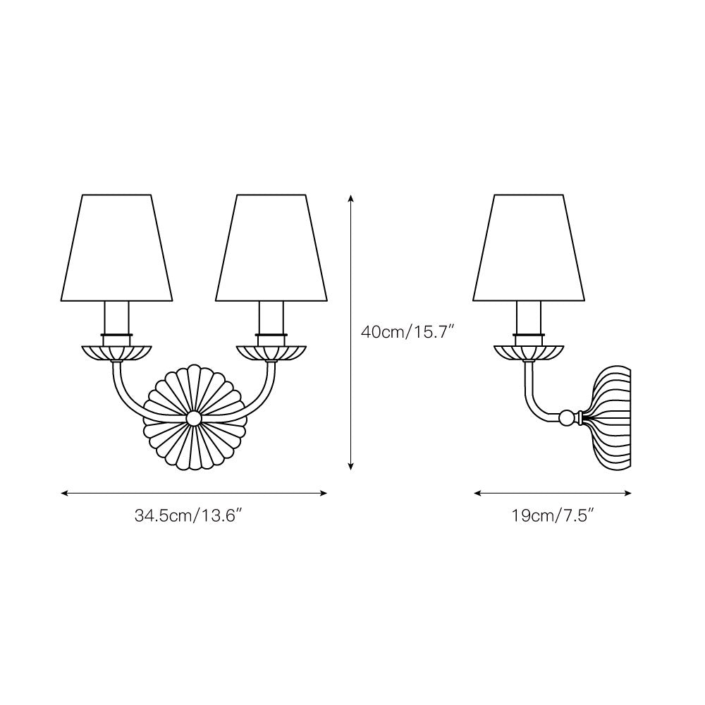 Axiom Wandleuchte Gold Vintage Industrial-Letslighting