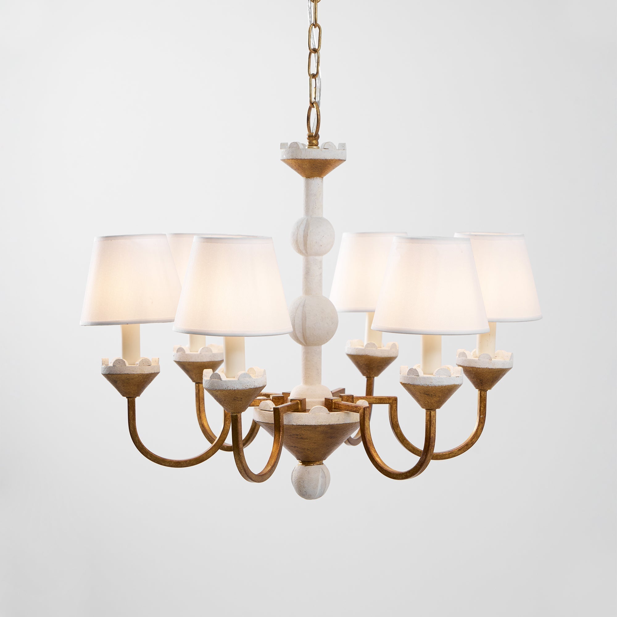 Quest Eleganter Vintage-Stoff-Kronleuchter-Letslighting