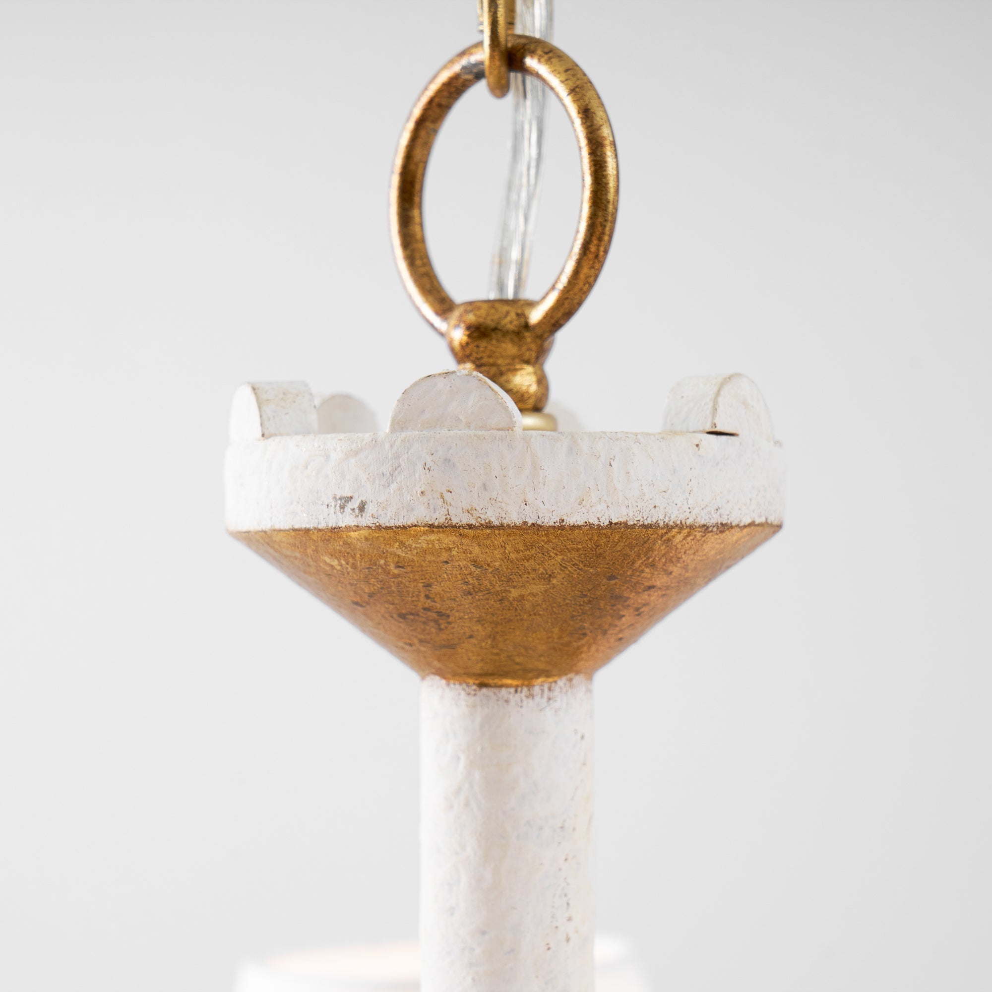 Quest Eleganter Vintage-Stoff-Kronleuchter-Letslighting