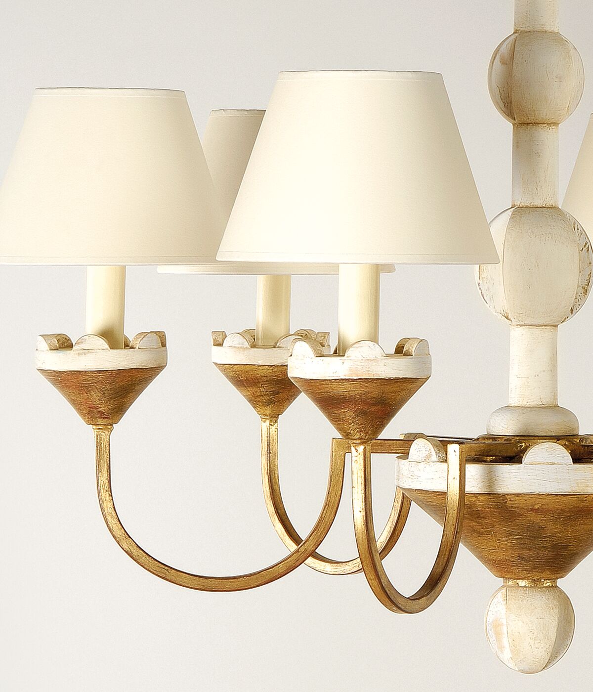Quest Eleganter Vintage-Stoff-Kronleuchter-Letslighting
