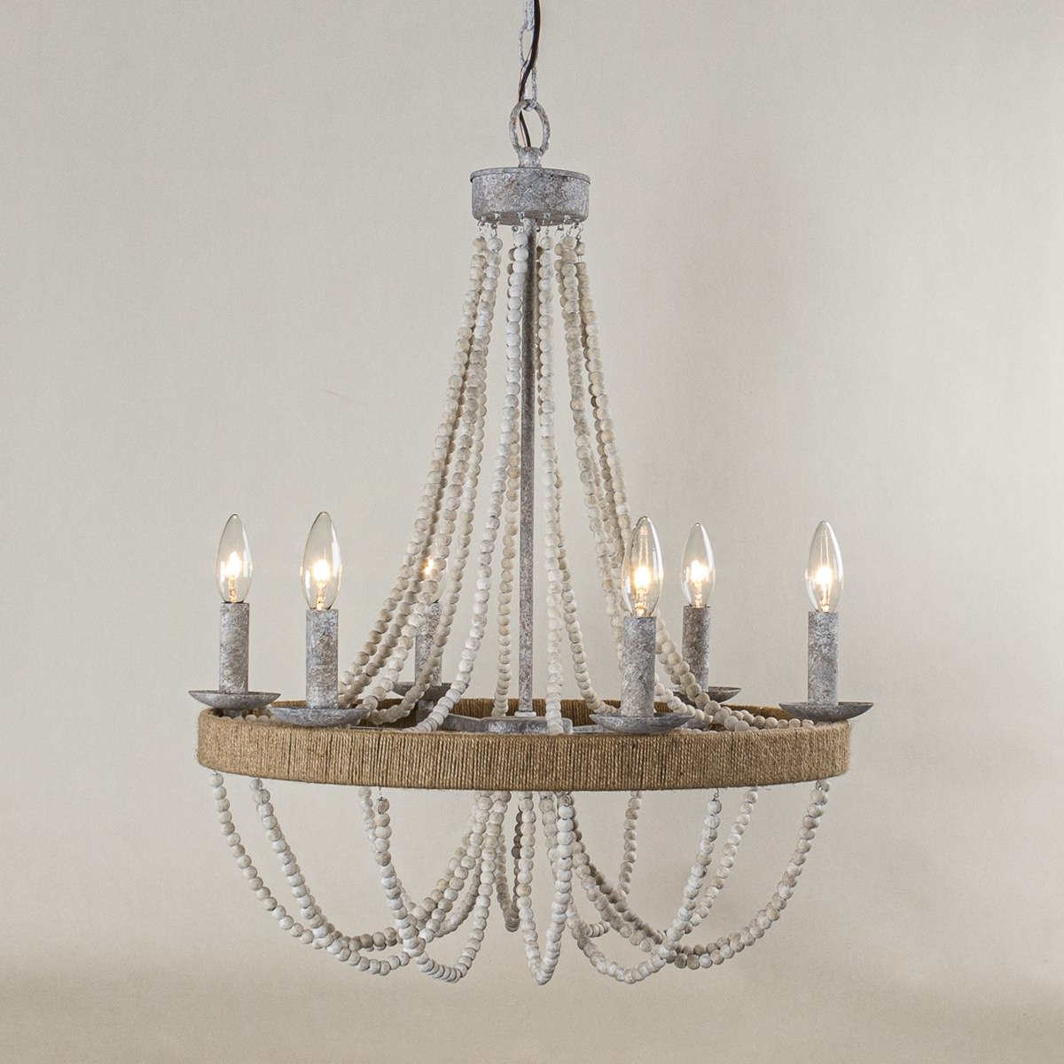 Rise Traditioneller Vintage-Kronleuchter aus Holz-Letslighting