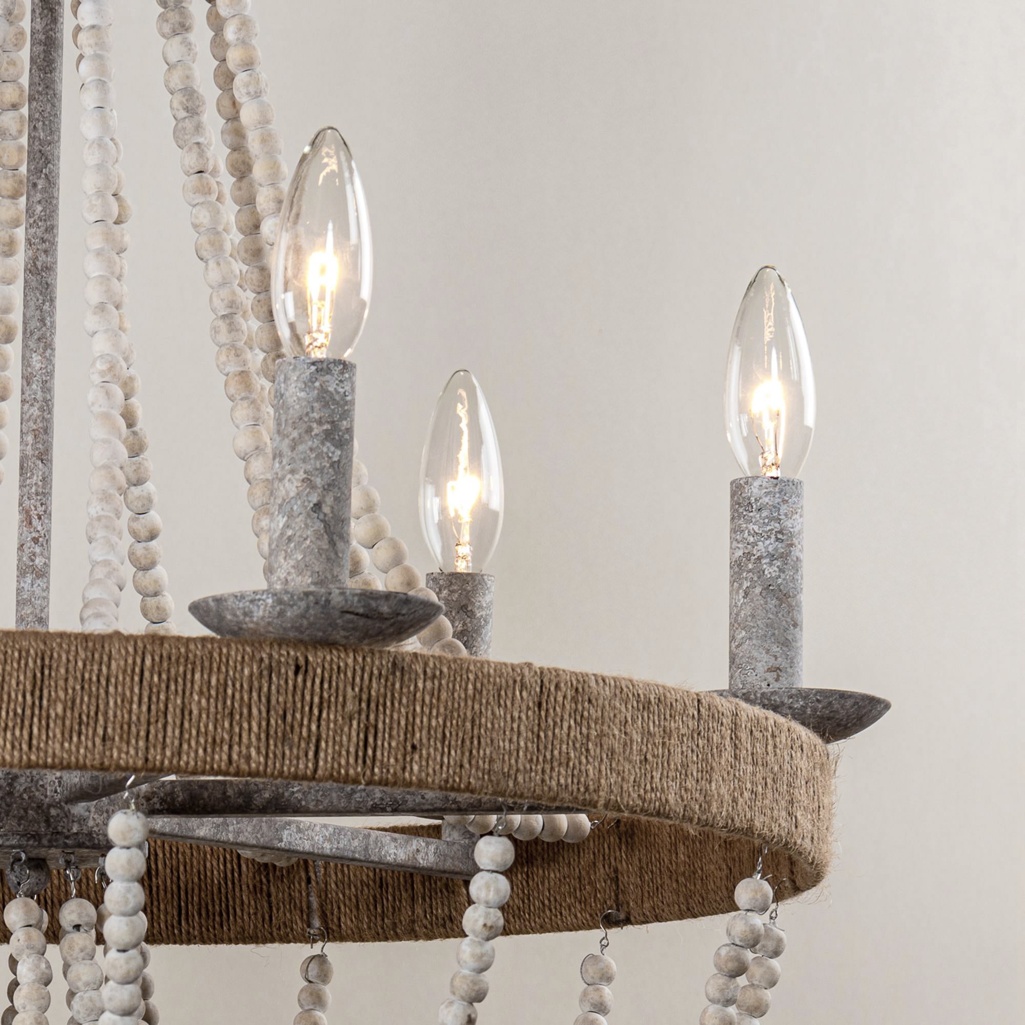 Rise Traditioneller Vintage-Kronleuchter aus Holz-Letslighting