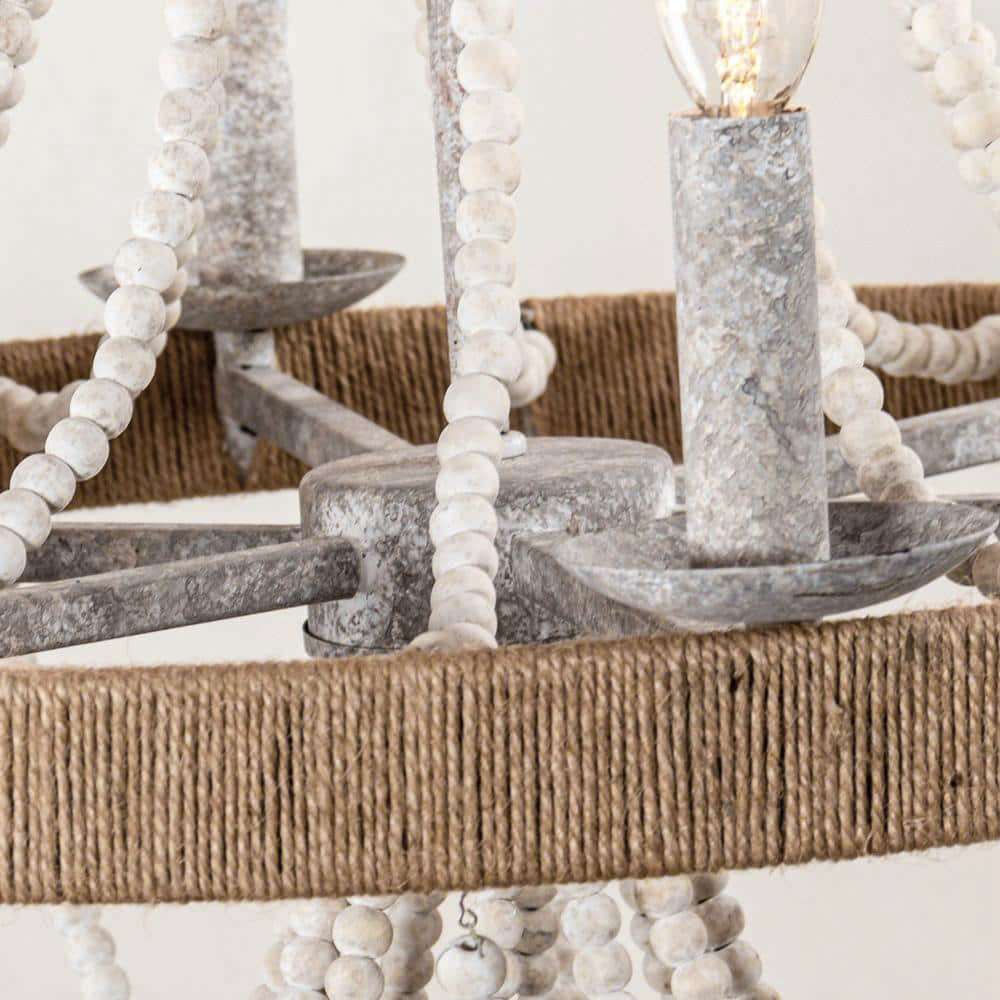 Rise Traditioneller Vintage-Kronleuchter aus Holz-Letslighting
