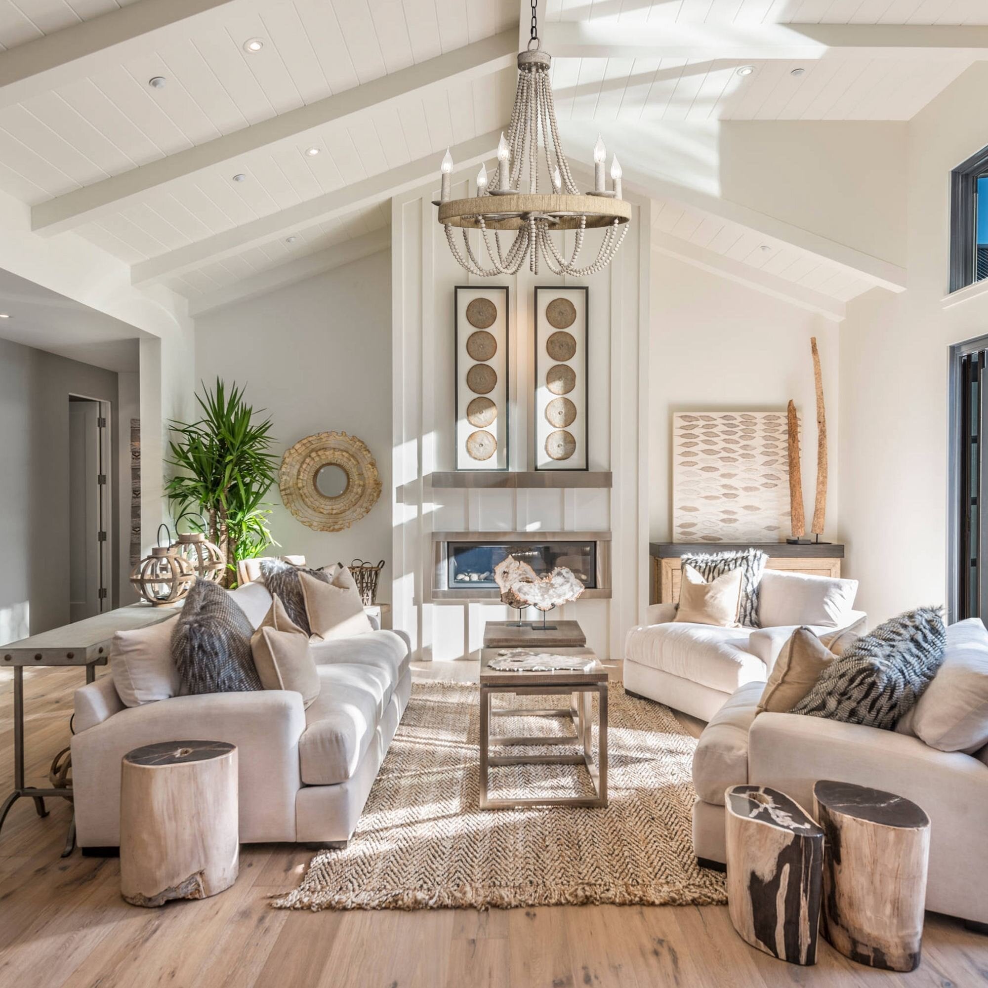 Rise Traditioneller Vintage-Kronleuchter aus Holz-Letslighting
