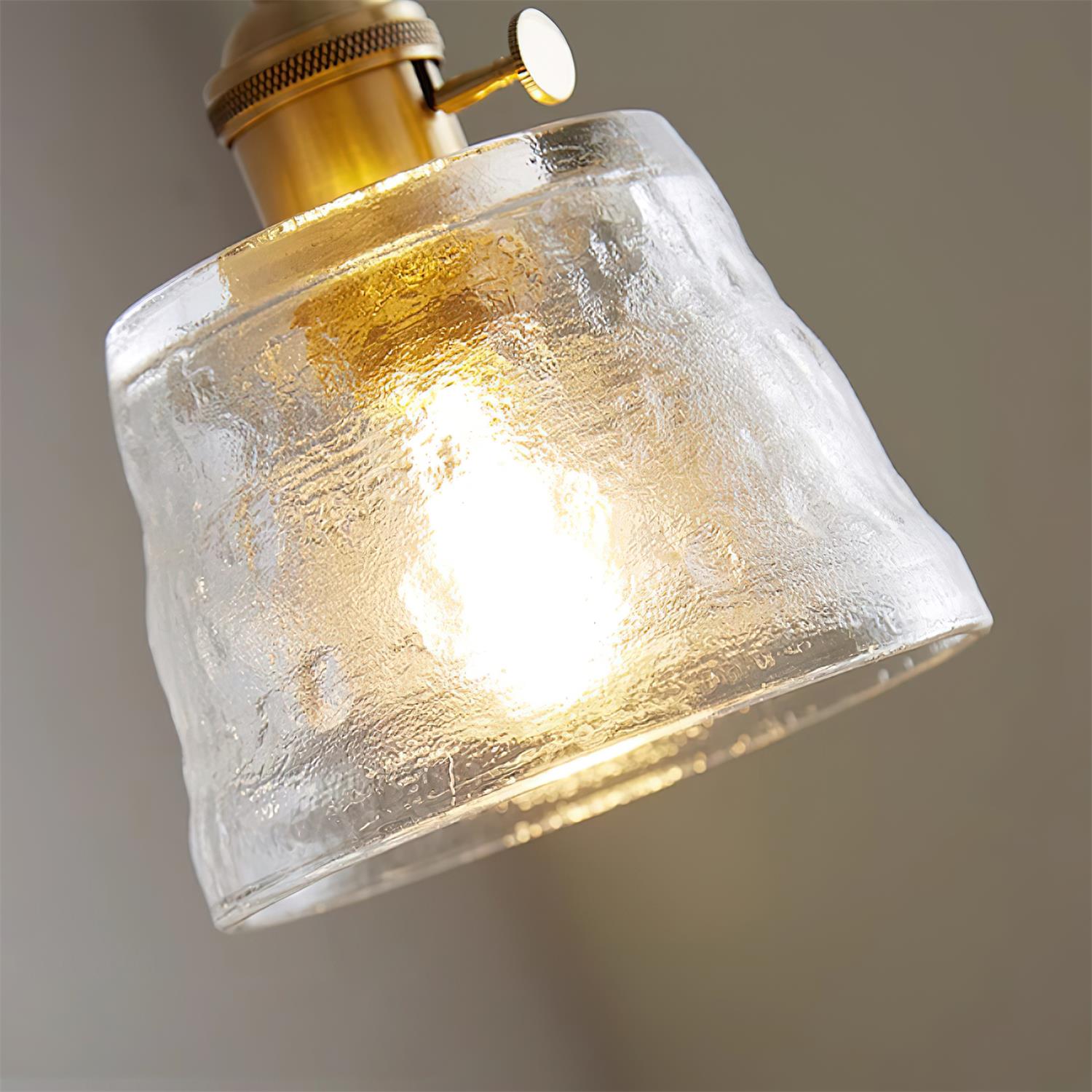 Tatum Messing Glas Vintage Pendelleuchte-Letslighting