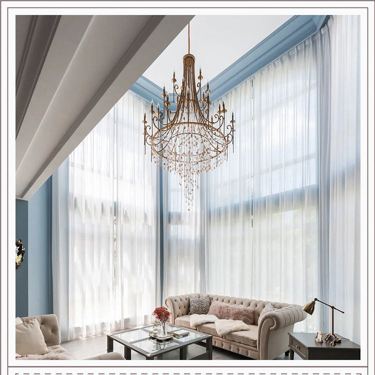 Trove Postmodern Luxury Natural Metal Alabaster Chandelier - Letslighting