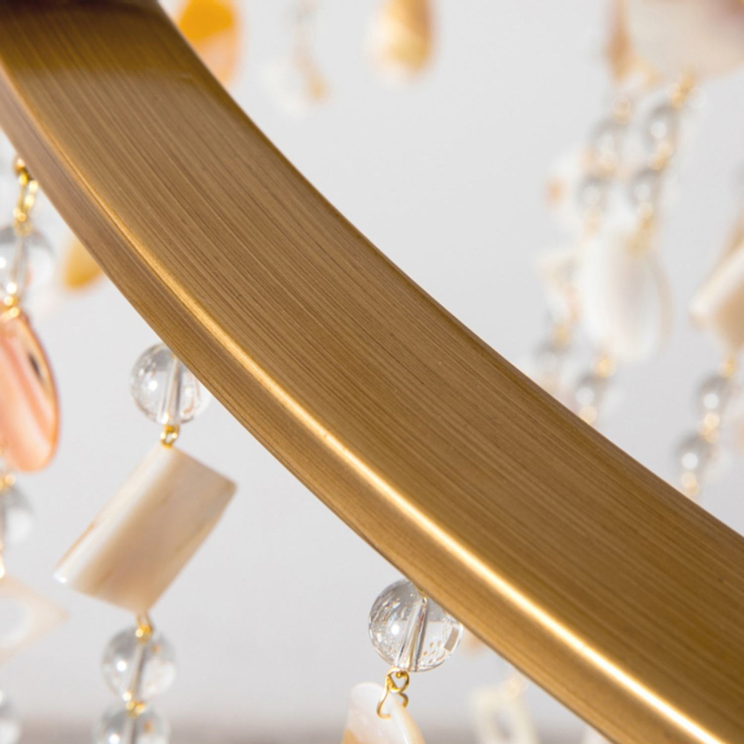 Trove Postmodern Luxury Natural Metal Alabaster Chandelier - Letslighting