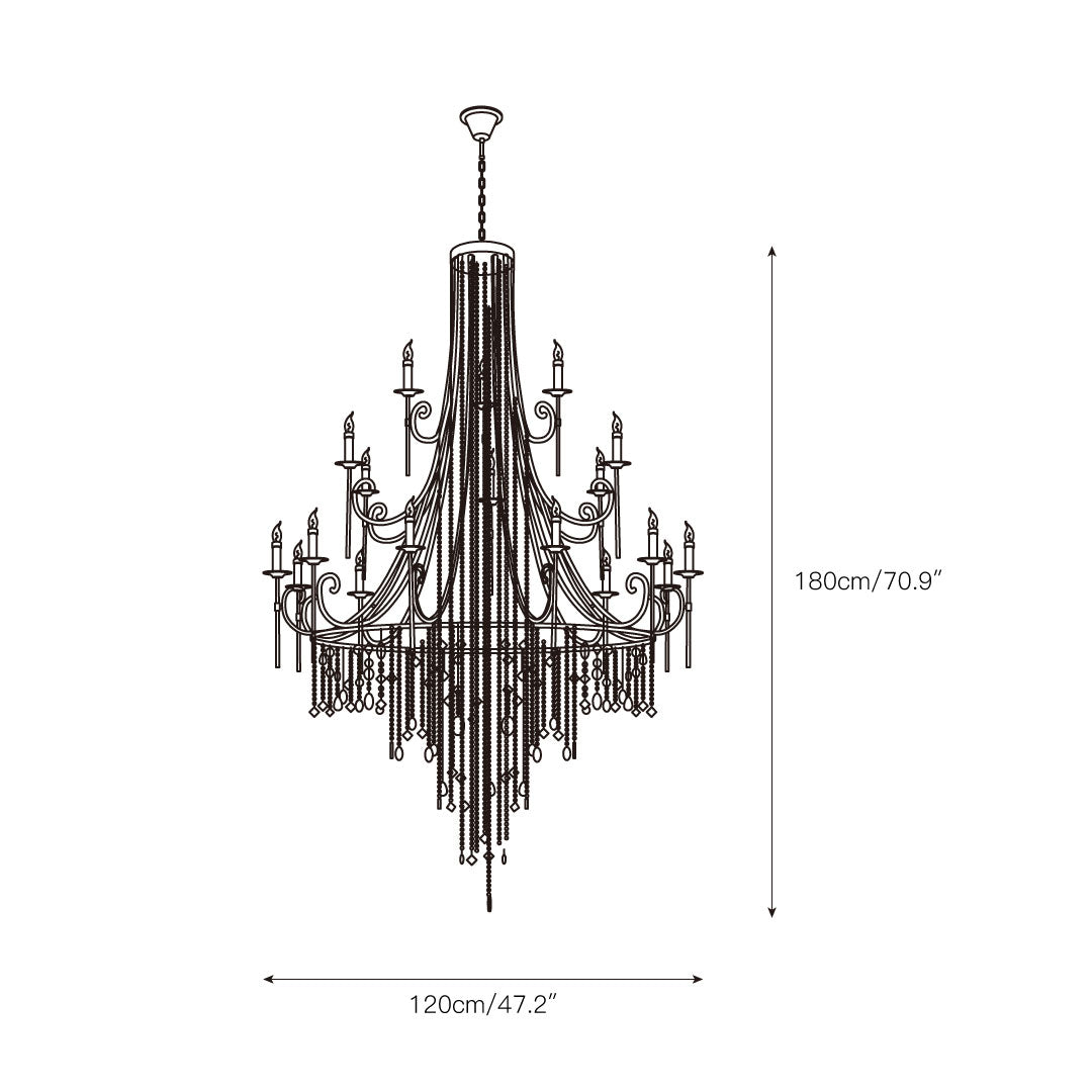 Trove Postmodern Luxury Natural Metal Alabaster Chandelier - Letslighting