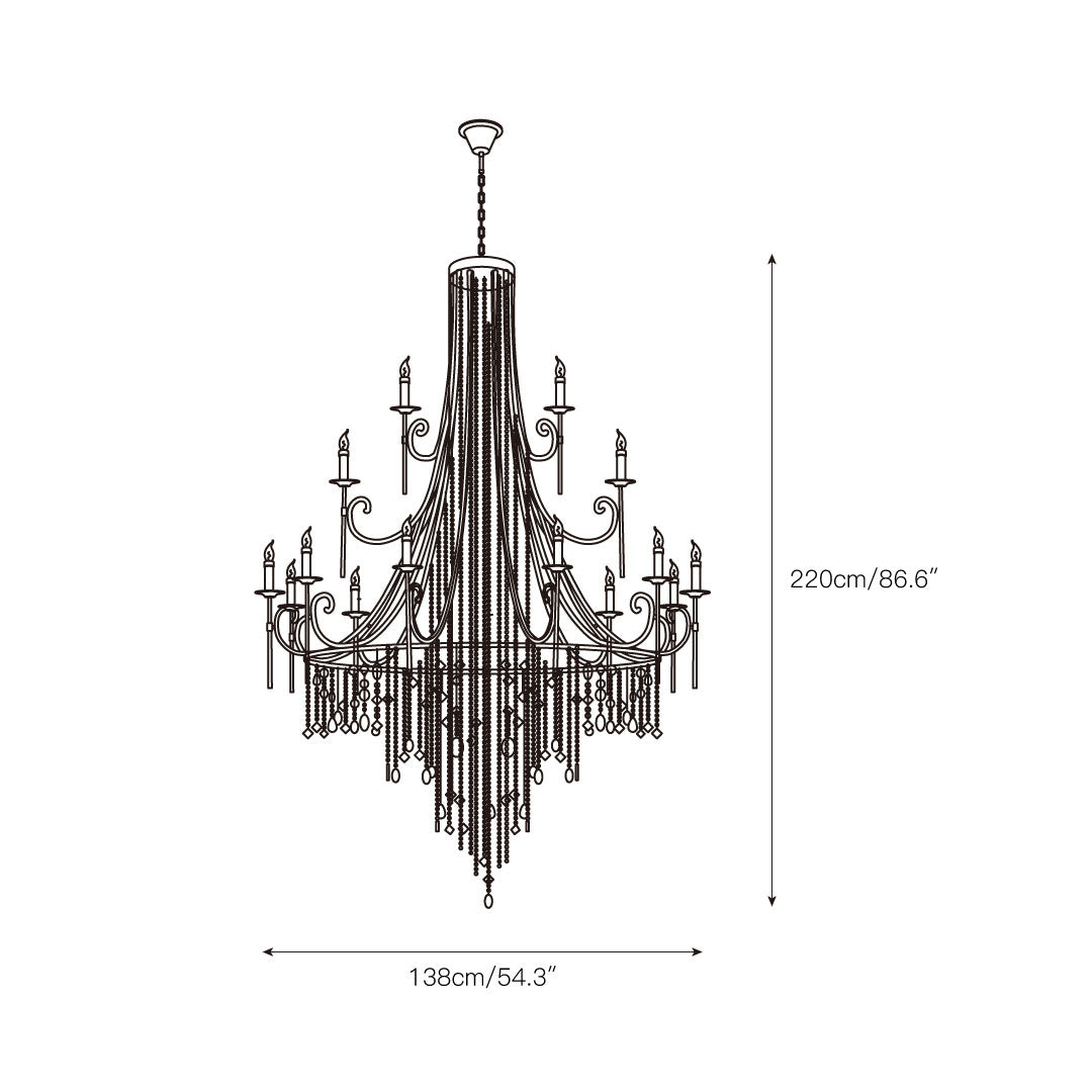 Trove Postmodern Luxury Natural Metal Alabaster Chandelier - Letslighting