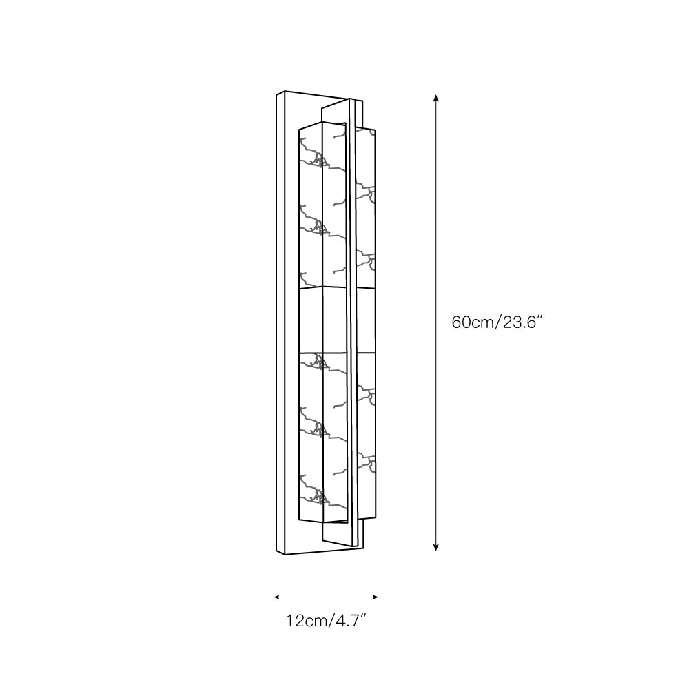 Yale LED Modern Minimalist Brass Alabaster Sconce Wall Lamp - Letslighting