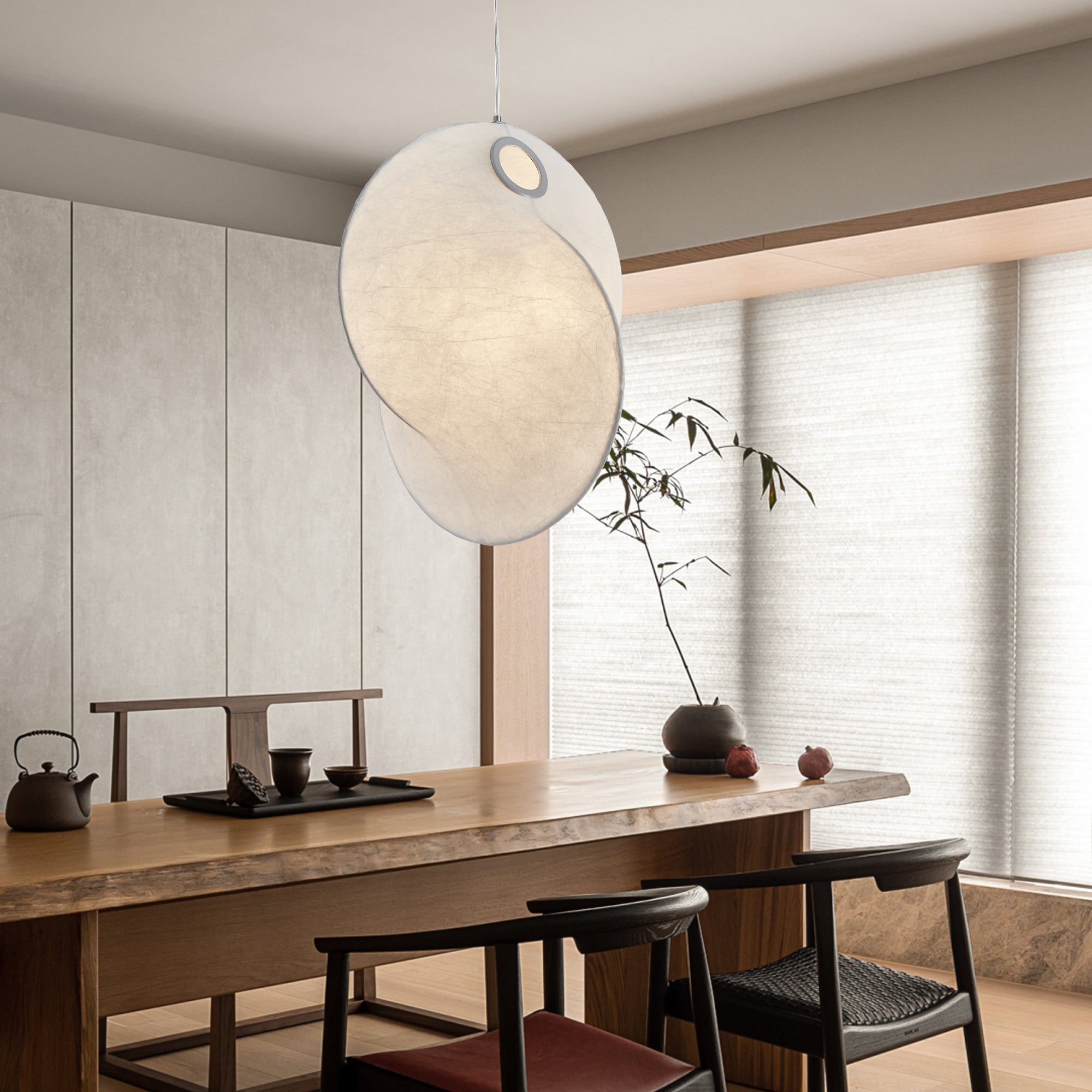 Verine Skulpturale Seiden-Pendelleuchte-Letslighting