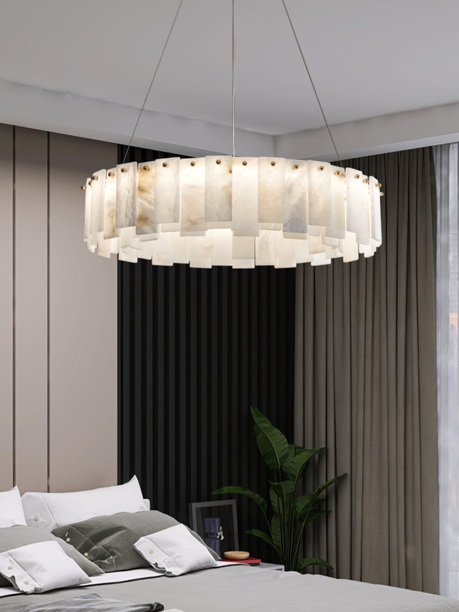 Vodore Alabaster Pendant Light Chandelier - Neutralighting