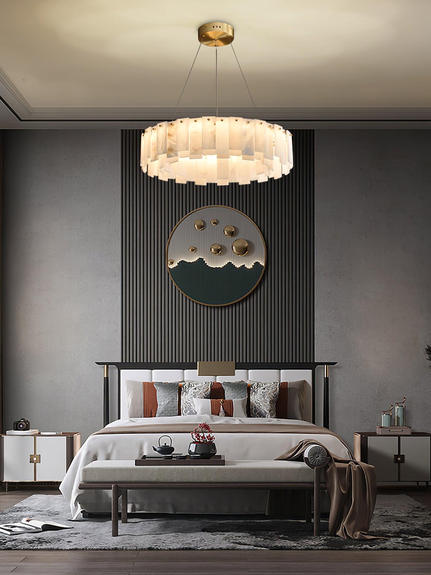 Vodore Alabaster Pendant Light Chandelier - Neutralighting