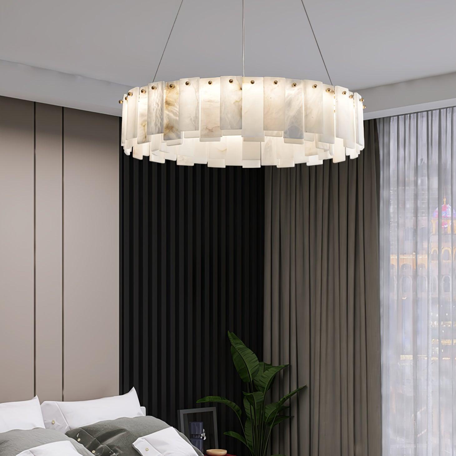 Vodore Alabaster Pendant Light Chandelier - Neutralighting