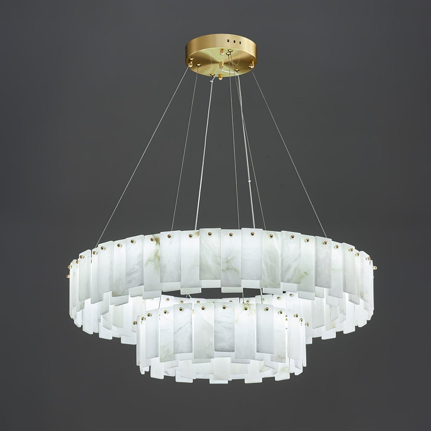 Vodore Alabaster Pendant Light Chandelier - Neutralighting