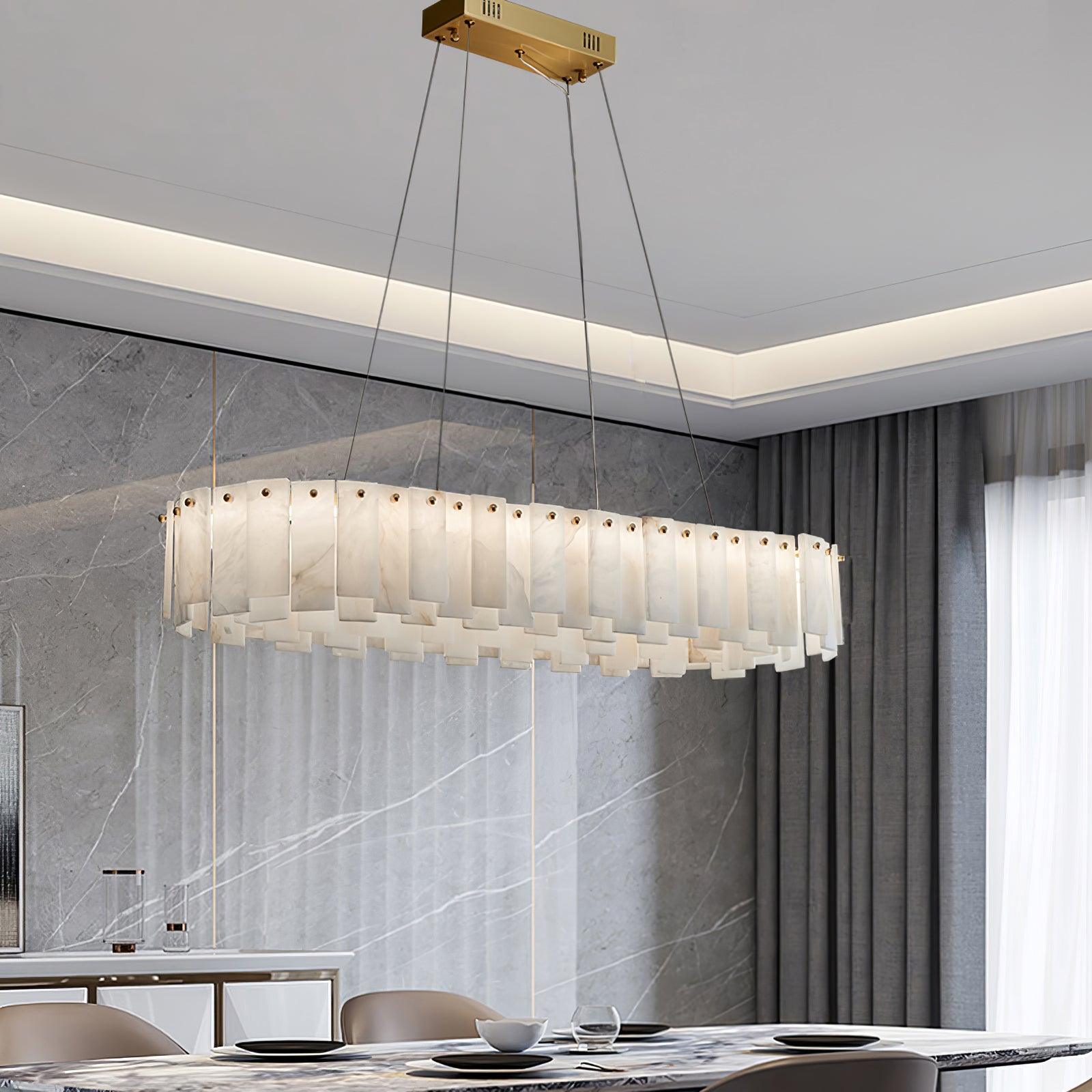 Vodore Alabaster Pendant Light Chandelier - Neutralighting