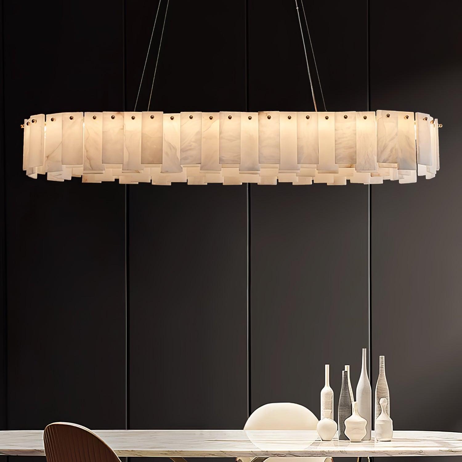 Vodore Alabaster Pendant Light Chandelier - Neutralighting