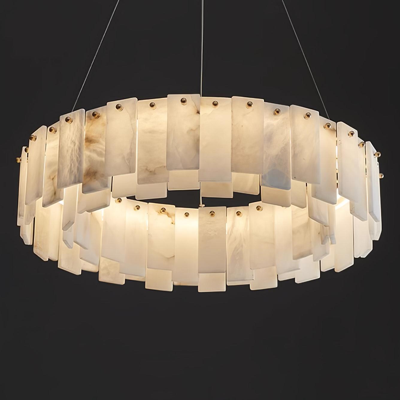 Vodore Alabaster Pendant Light Chandelier - Neutralighting