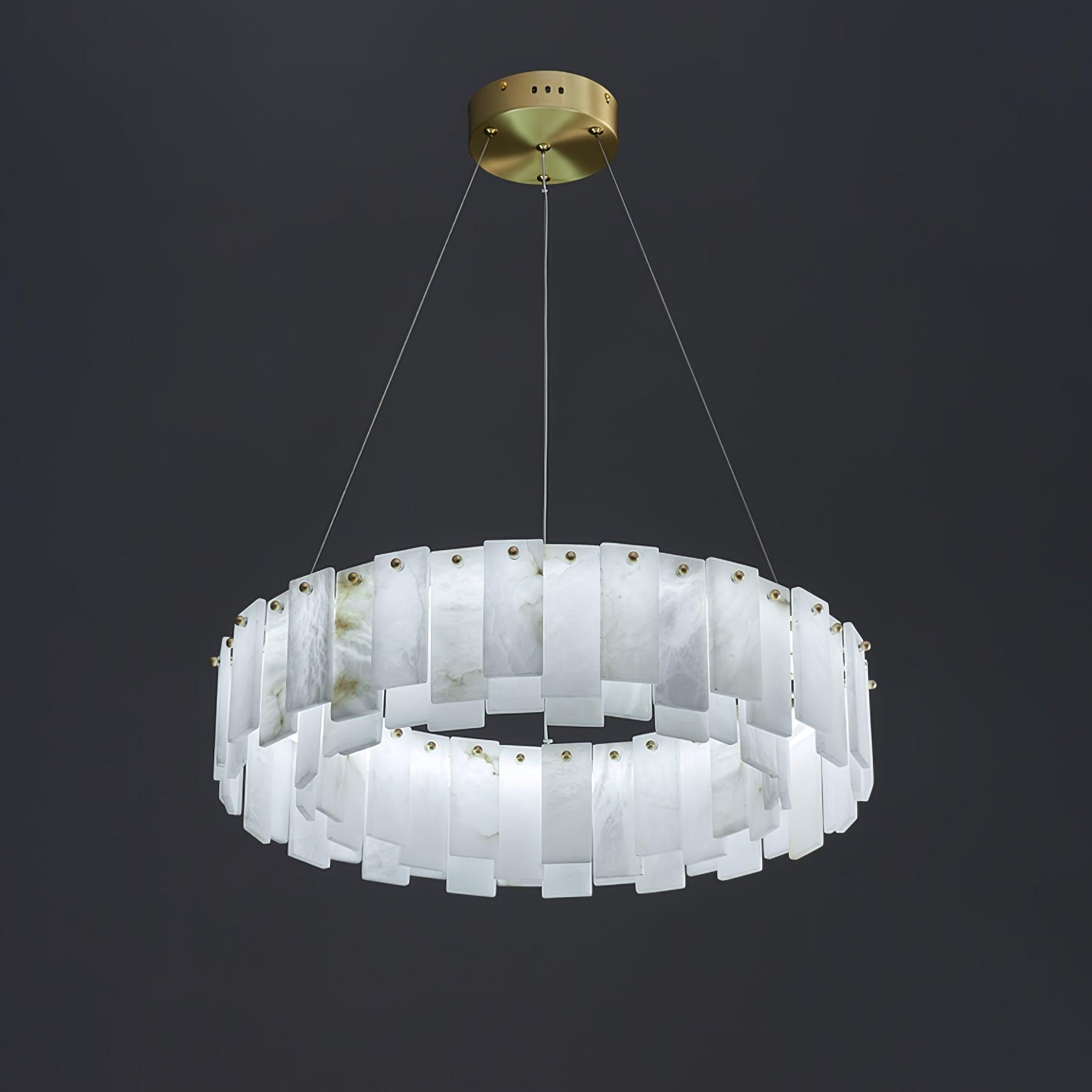 Vodore Alabaster Pendant Light Chandelier - Neutralighting