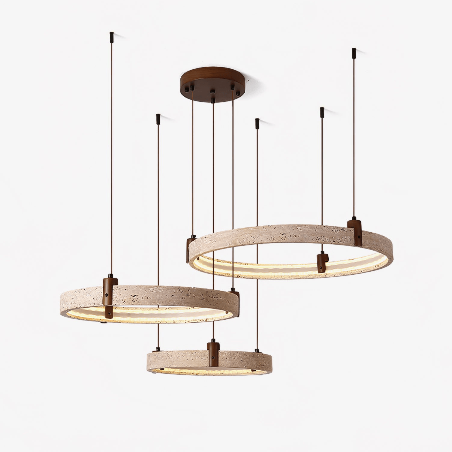 Orvinir Travertine Chandelier - Neutralighting