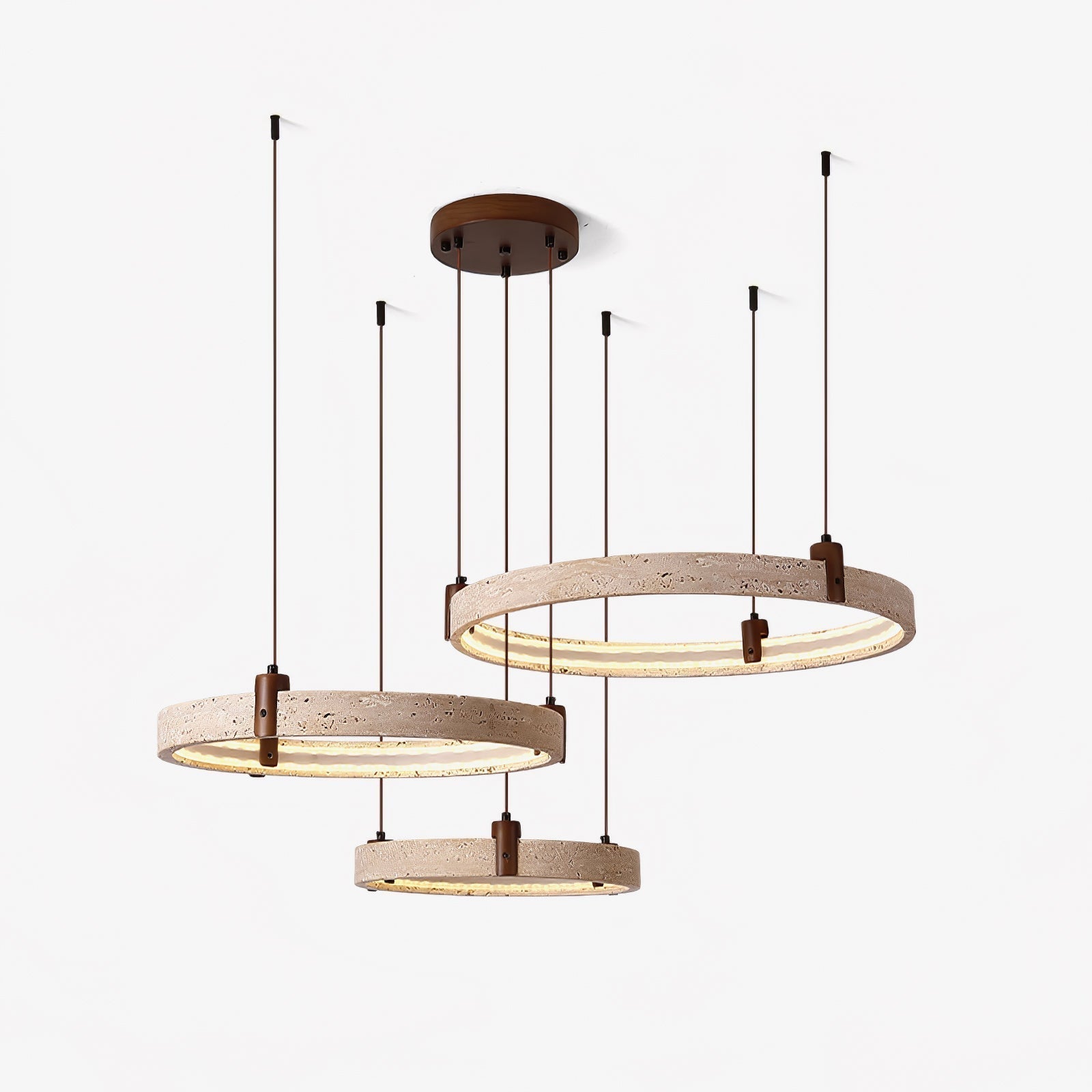 Orvinir Travertine Chandelier - Neutralighting