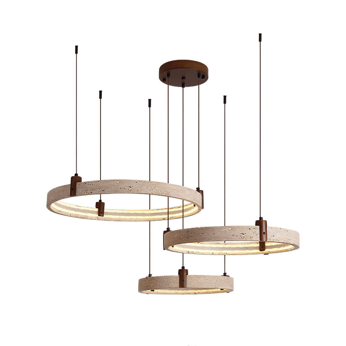 Orvinir Travertine Chandelier - Neutralighting