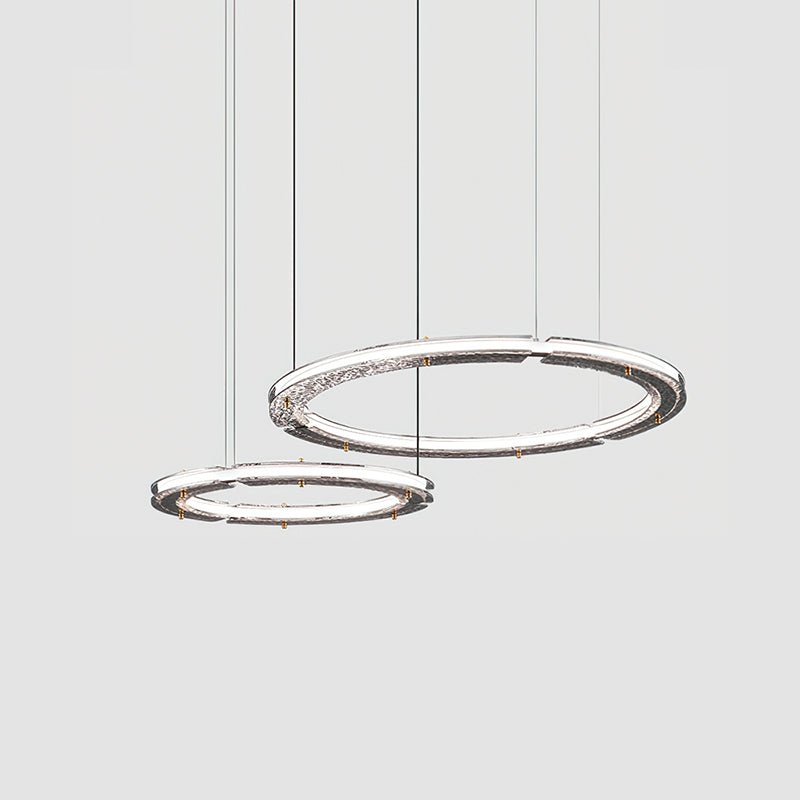 Lunara Dual-Ring Crystal Chandelier - Blowlighting