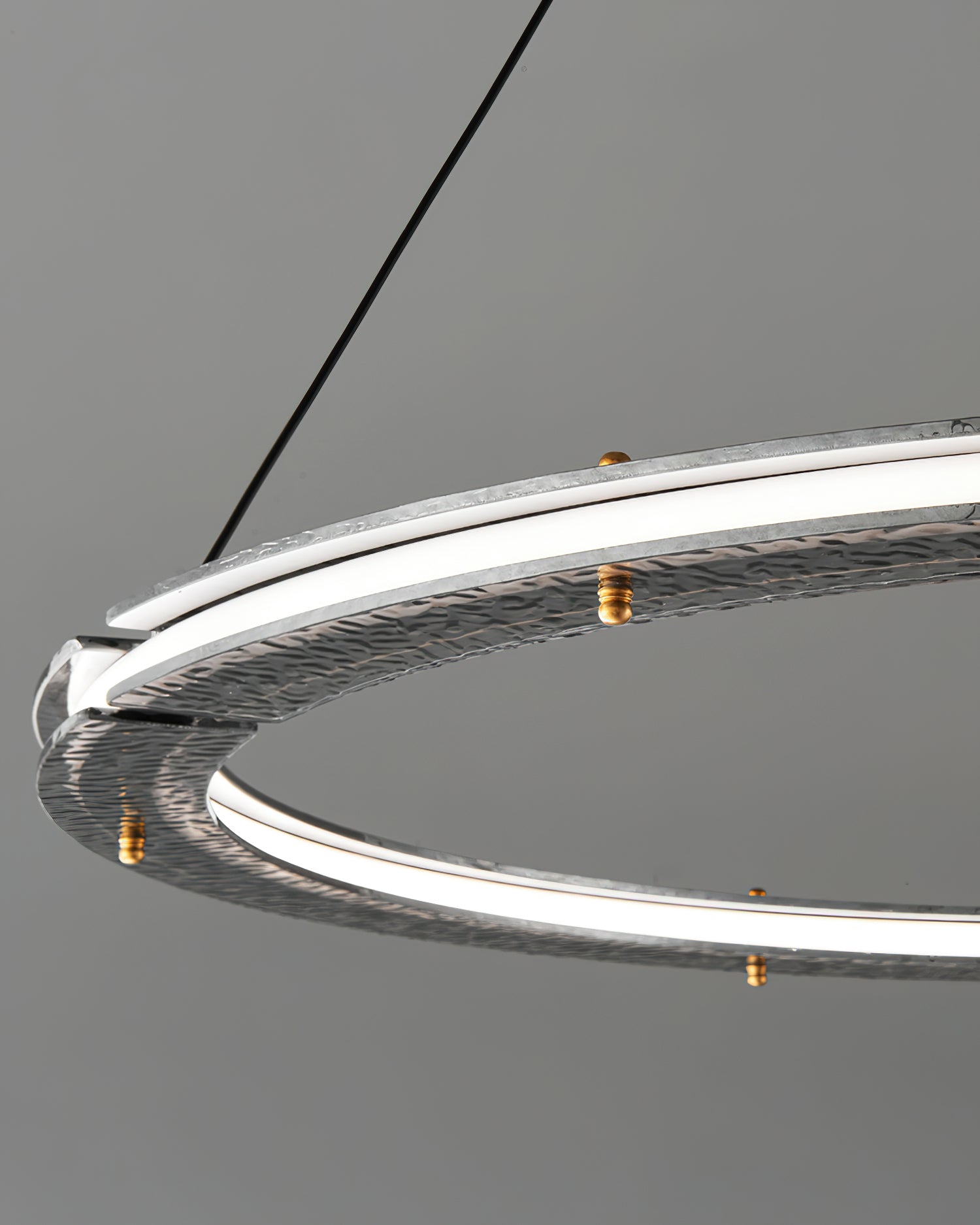 Lunara Dual-Ring Crystal Chandelier - Blowlighting