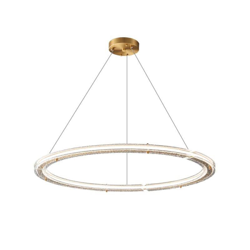 Lunara Dual-Ring Crystal Chandelier - Blowlighting